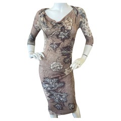 Vivienne Westwood Romantic Draped Floral Leaf Print Dress for Anglomania 