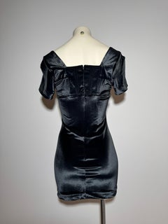 VIVIENNE WESTWOOD S/S 1990 velvet black corset dress