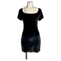 VIVIENNE WESTWOOD S/S 1990 velvet black corset dress