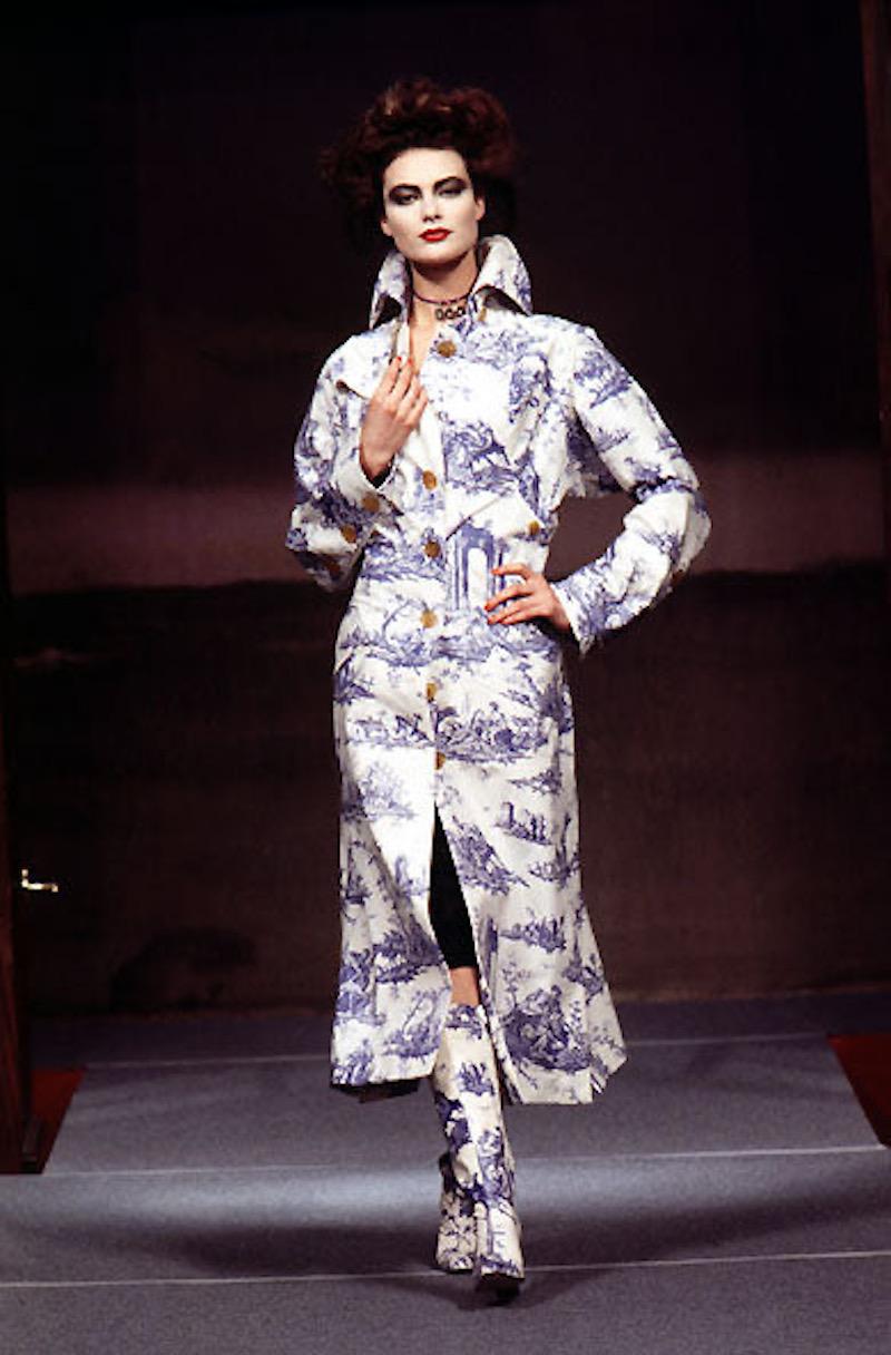 Vivienne Westwood S/S 1996 Gold Label Toile De Jouy Print Bustle Skirt England For Sale 7