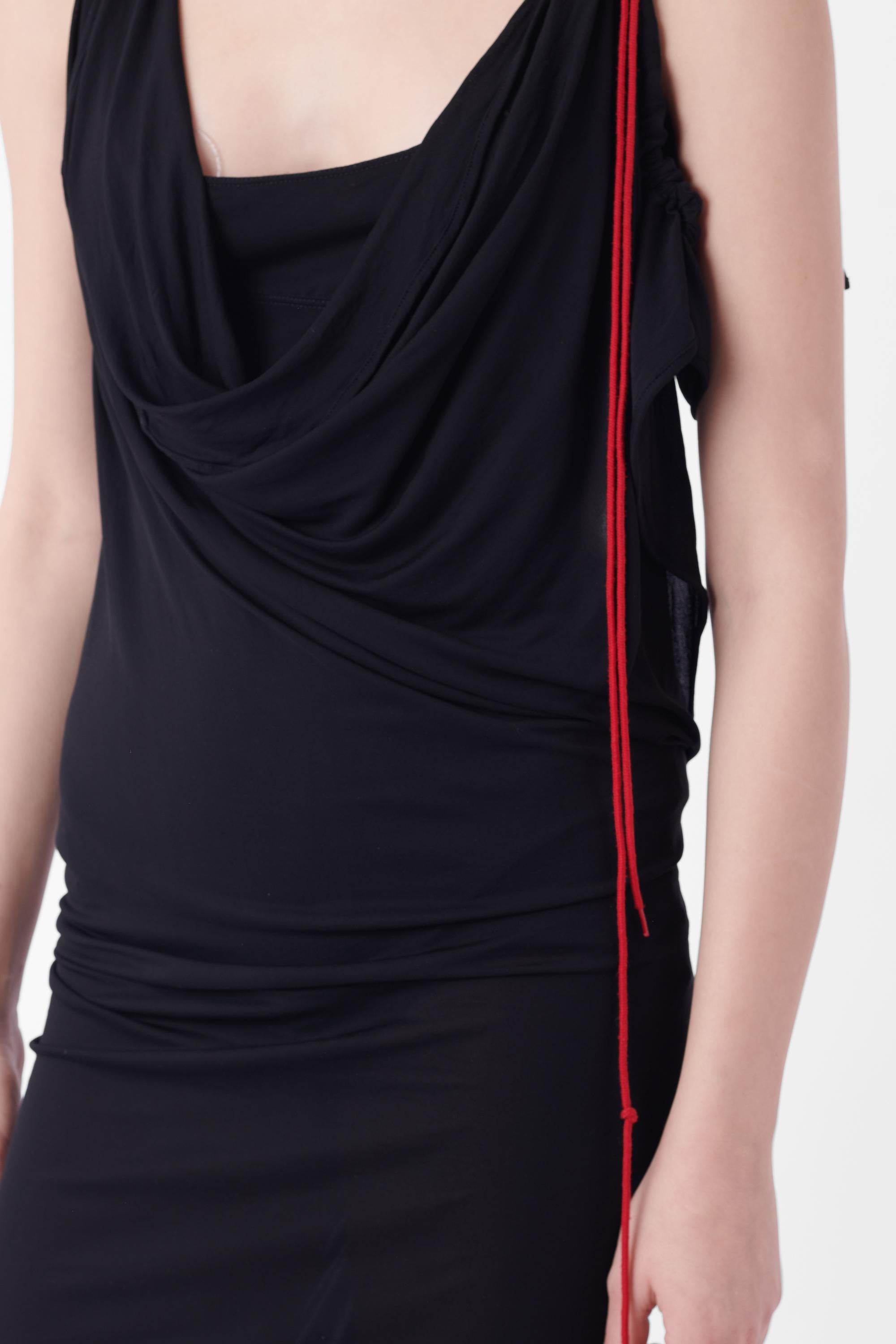 Women's Vivienne Westwood S/S 2020 Runway Backless Black Dress For Sale