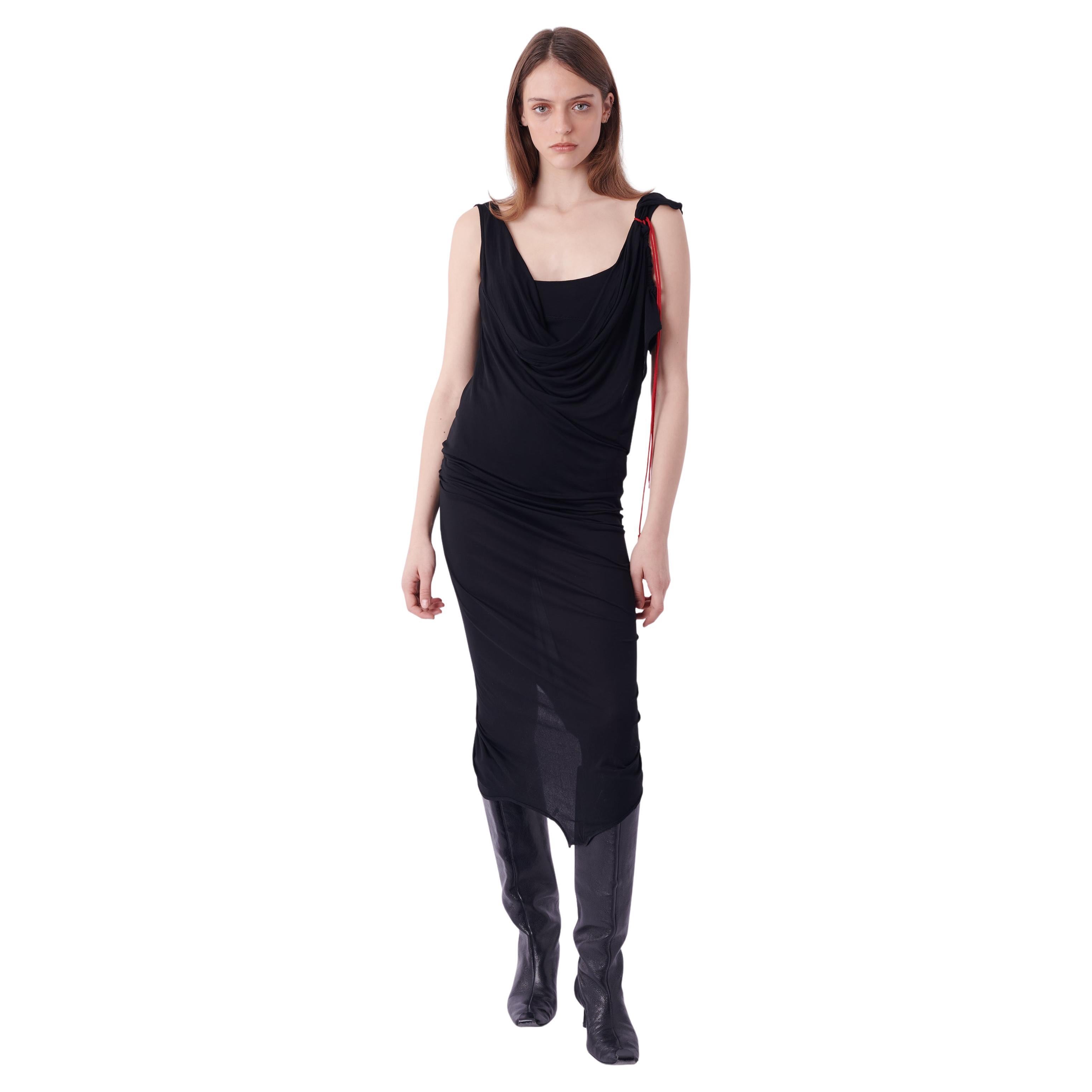 Vivienne Westwood S/S 2020 Runway Backless Black Dress For Sale