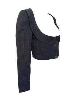 Vivienne Westwood S/S Pagan Charcoal Grey Cropped Jacket, 1988