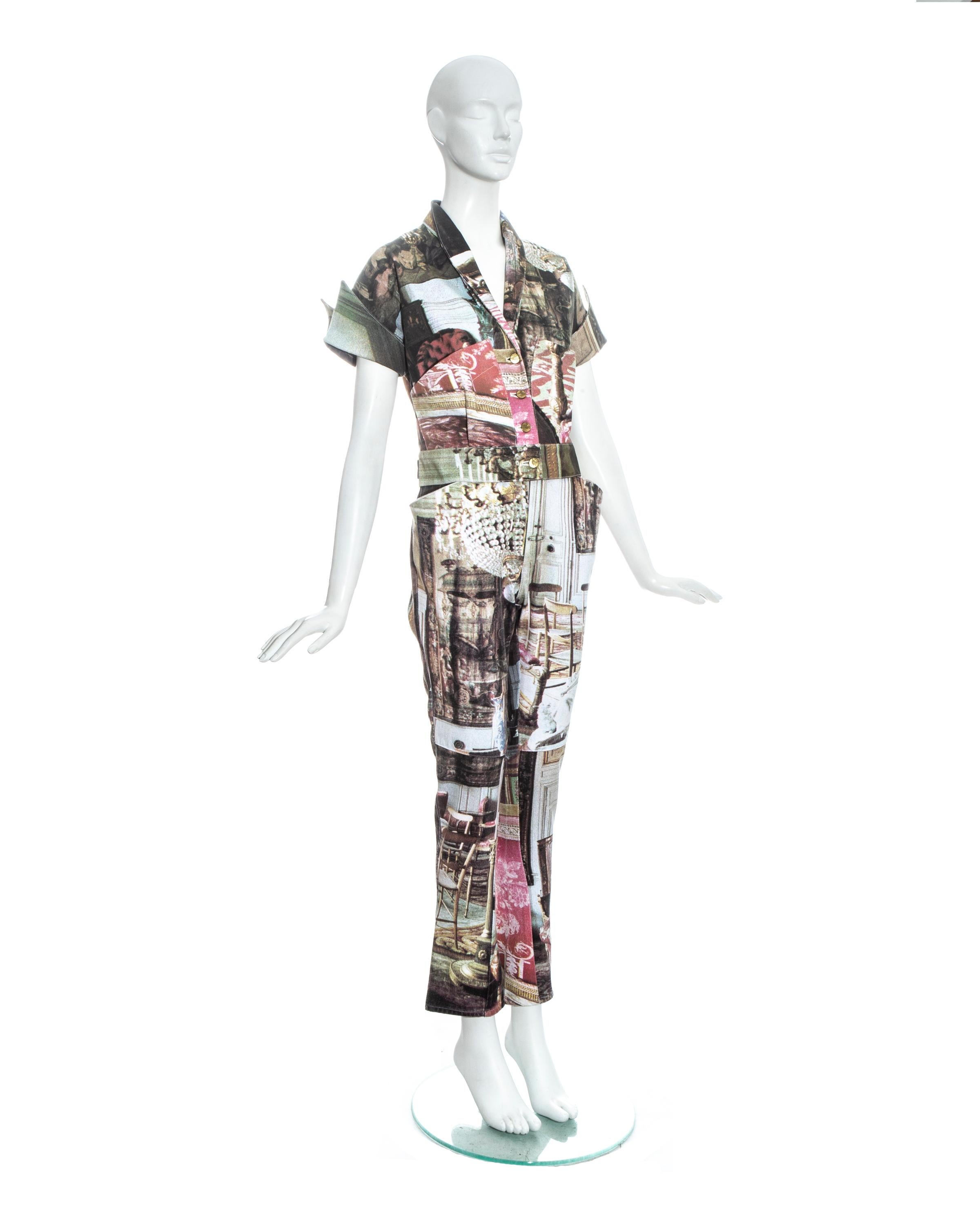 Ensemble aus bedrucktem Salon-Ensemble von Vivienne Westwood, 1992  im Zustand „Gut“ im Angebot in London, GB