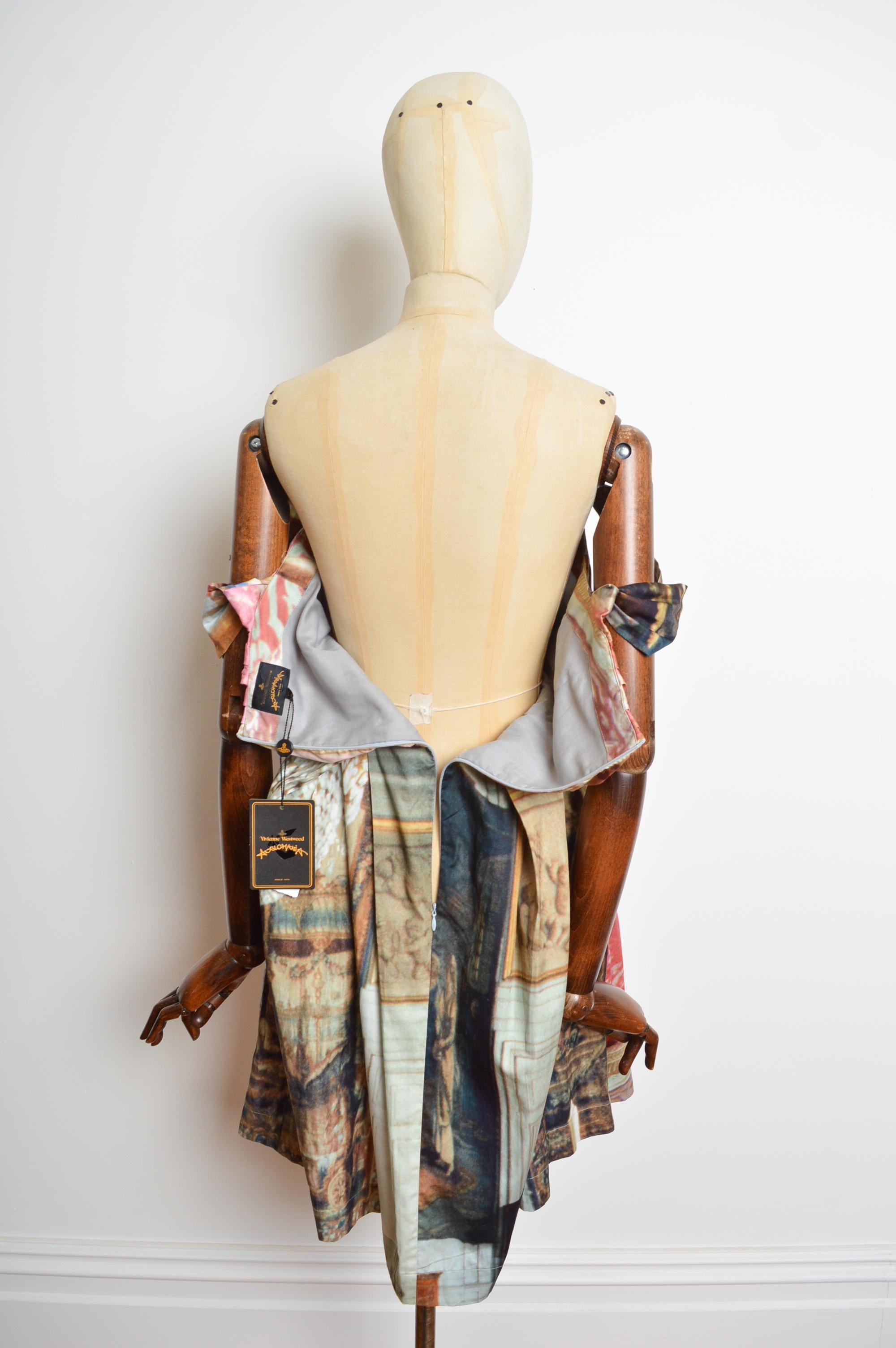 Vivienne Westwood Saloon print liberty Renaissance Cocktail Party dress For Sale 8