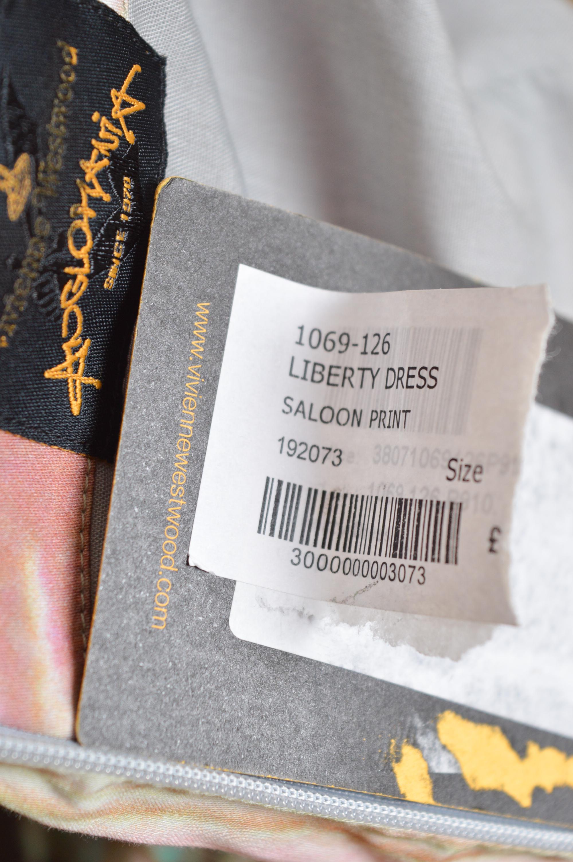 Vivienne Westwood Saloon print liberty Renaissance Cocktail Party dress For Sale 11