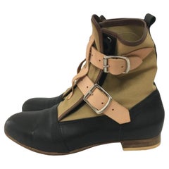 Vivienne Westwood Seditionaries Stiefel in Khaki Schwarz 