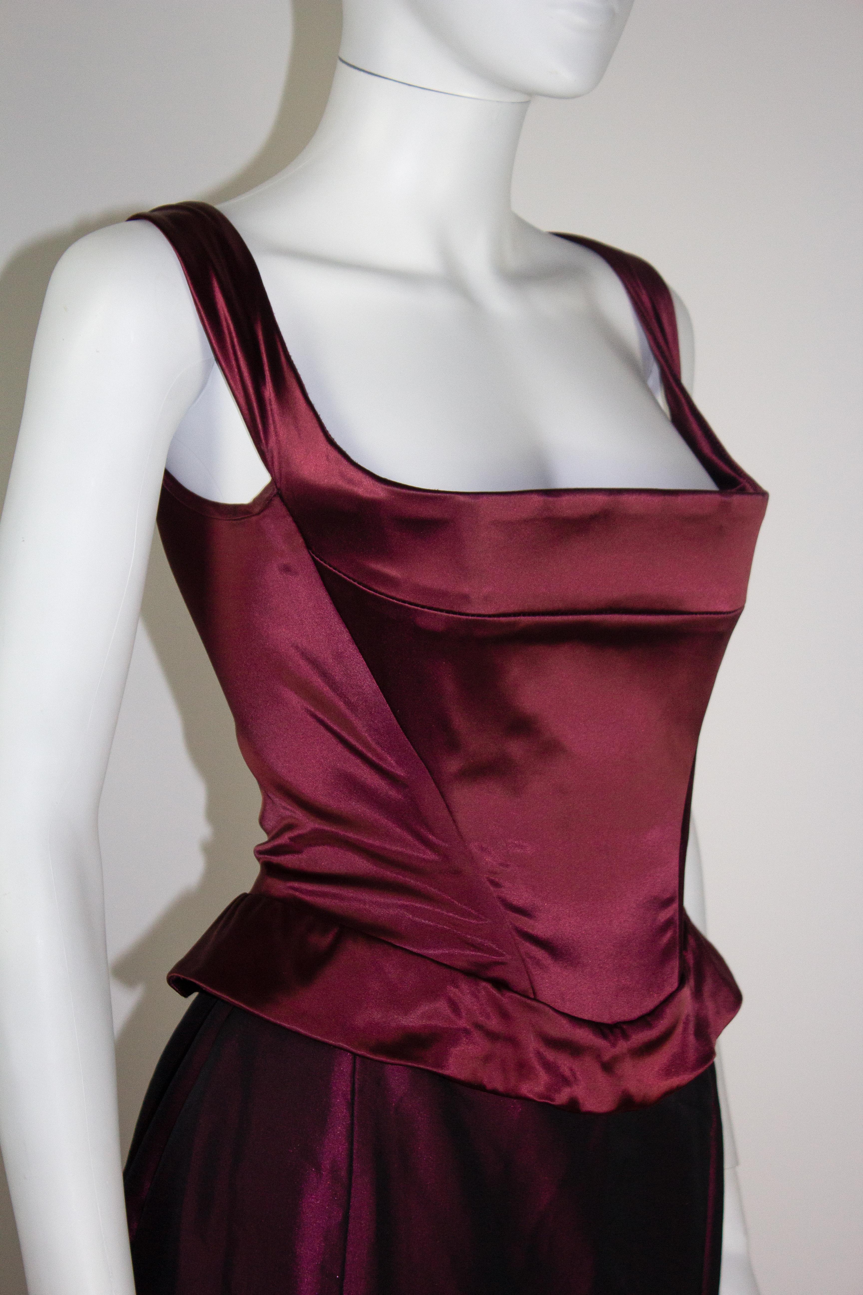 Vivienne Westwood Silk Corset Skirt Ensemble F/W 1996 For Sale 2