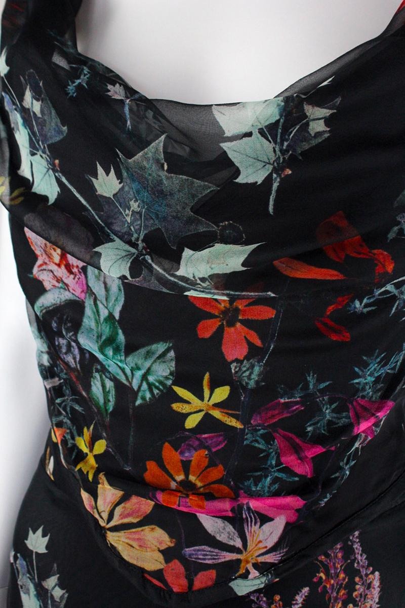 Vivienne Westwood Silk Floral Corset Skirt Ensemble, 2000s 2