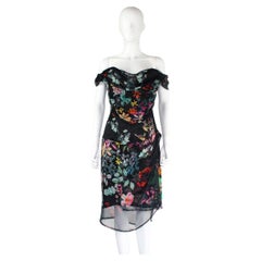 Vivienne Westwood Silk Floral Corset Skirt Ensemble, 2000s 