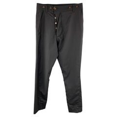 VIVIENNE WESTWOOD Taille 28 x 31 Pantalon casual en laine Lana noir solide