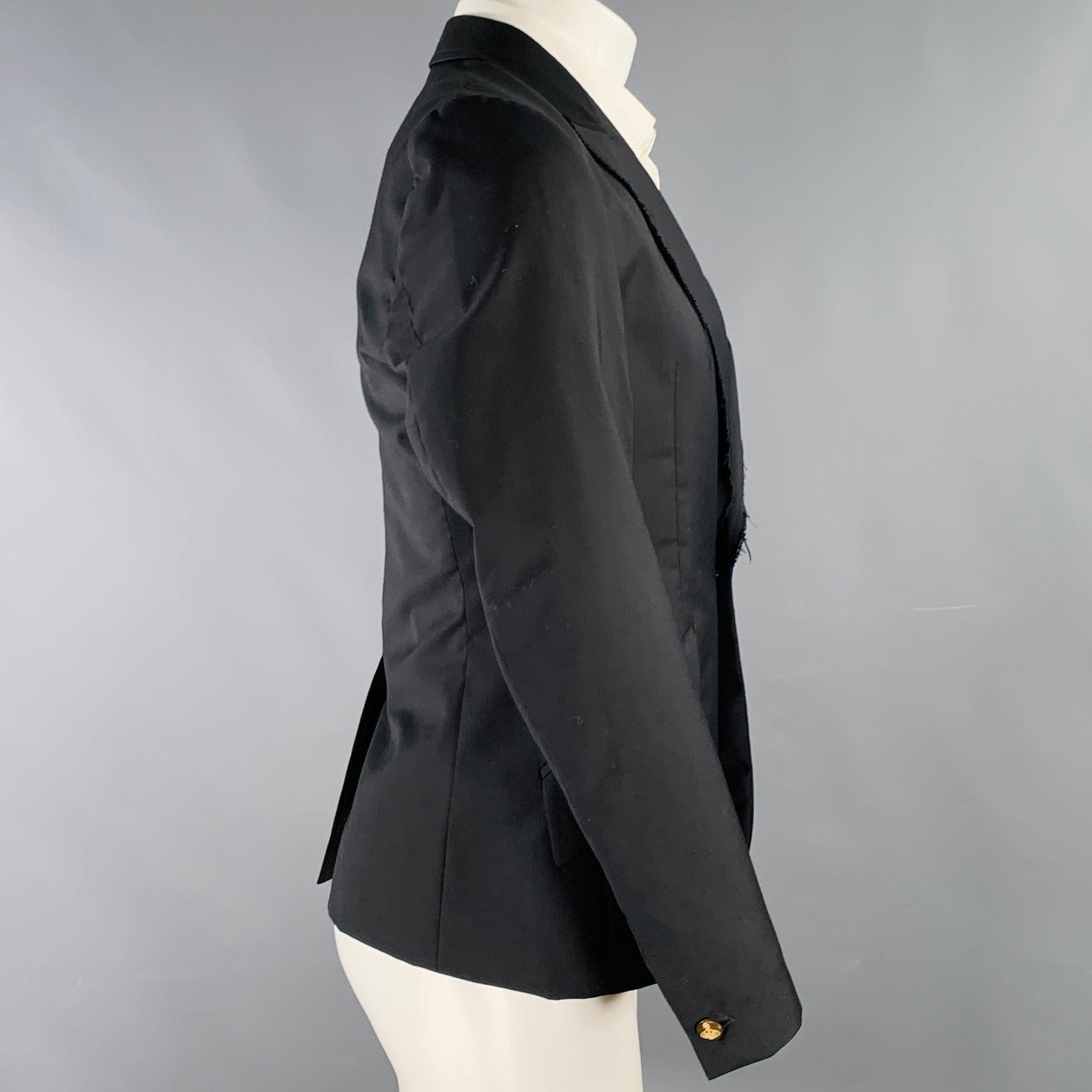 Men's VIVIENNE WESTWOOD Size 36 Black Wool Single Breasted Sport Coat For Sale
