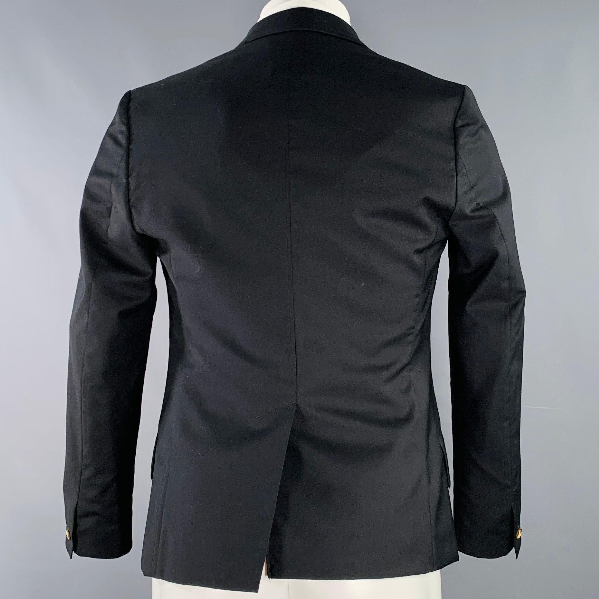 VIVIENNE WESTWOOD Size 36 Black Wool Single Breasted Sport Coat For Sale 1