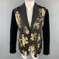 VIVIENNE WESTWOOD Size 40 Mixed Fabrics Wool Notch Lapel Vest Layer Sport Coat