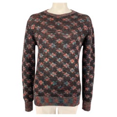 VIVIENNE WESTWOOD Size L/XL Brown Multi-Color Knit Wool Mohair Sweater