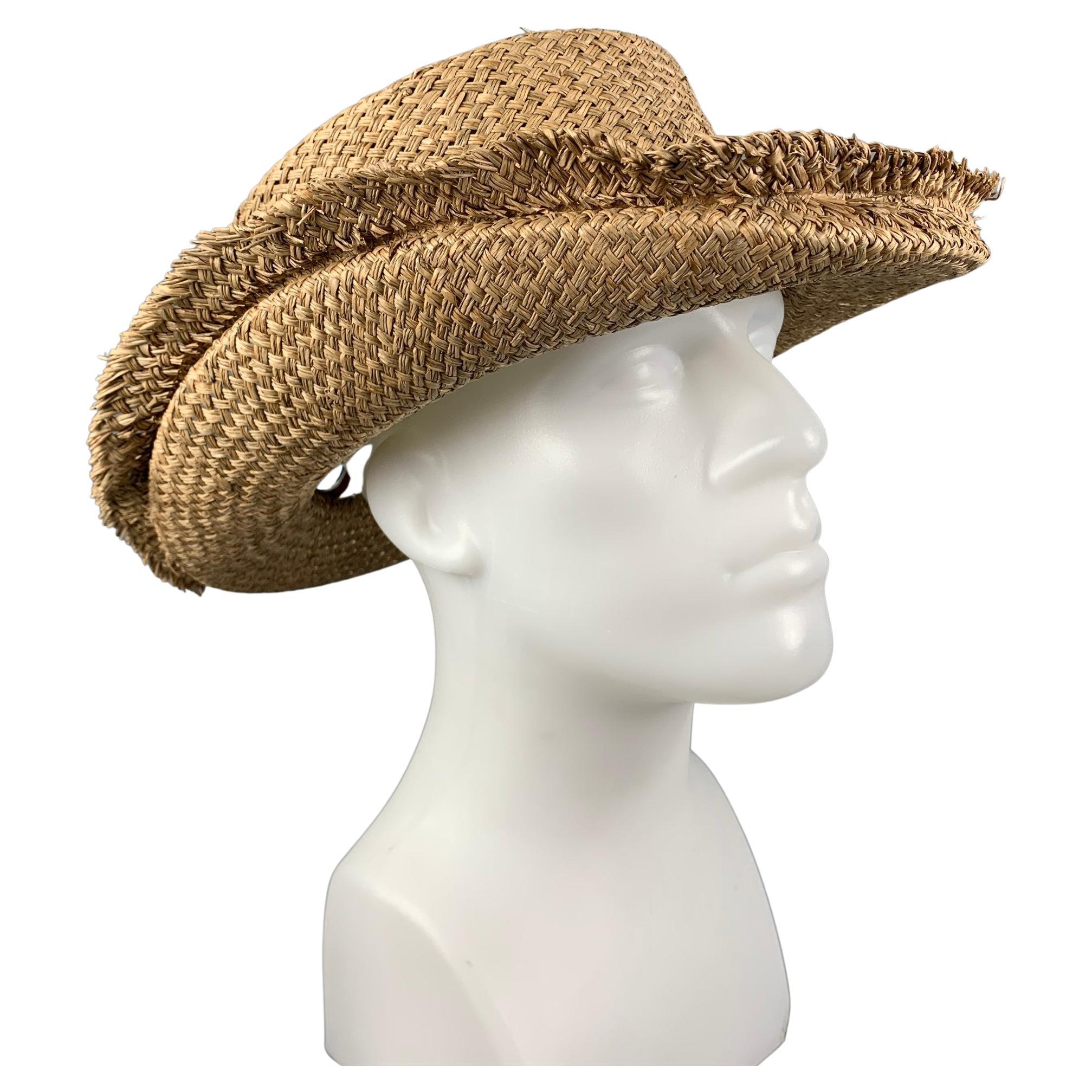 VIVIENNE WESTWOOD Size One Size Natural Multi-color Woven Straw Hat