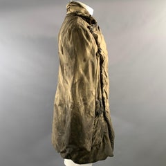 VIVIENNE WESTWOOD Size XS Brown Black Dyed Cotton Double Breasted Jacket