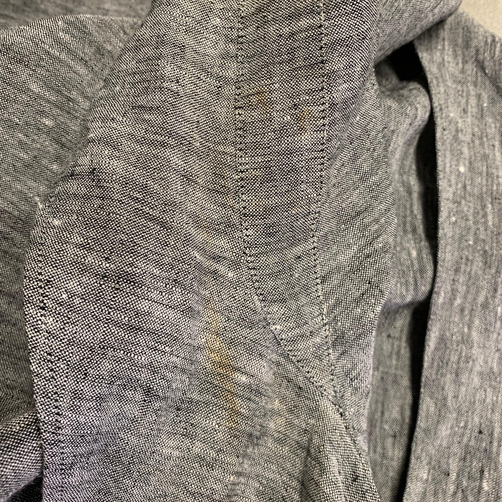VIVIENNE WESTWOOD Size XS Grey Heather Asymmetrical Long Sleeve Shirt For Sale 2