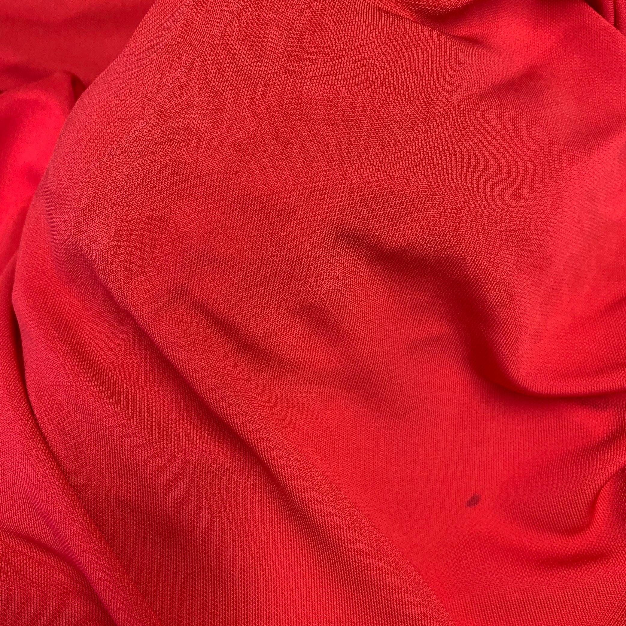 VIVIENNE WESTWOOD Size XS Red Viscose Ruched Long Sleeve Dress For Sale 3