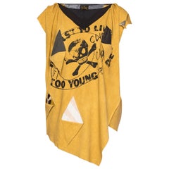 Vivienne Westwood Skull 'Too fast To Live Too Young to Die' Punk Rock Dress Top