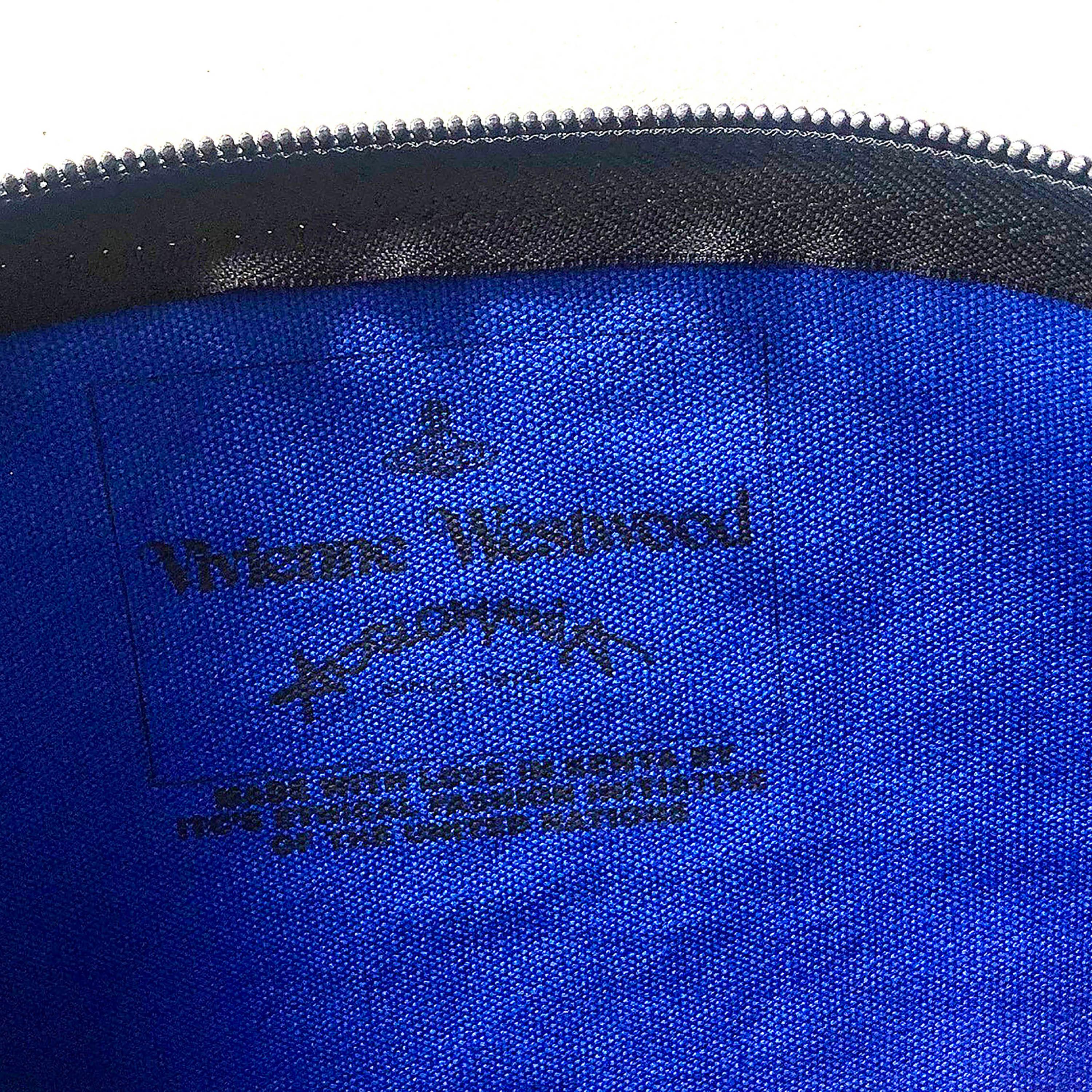 Vivienne Westwood - Smiley Zip Pouch / Bag - Embroidered Detailing - NEW For Sale 3