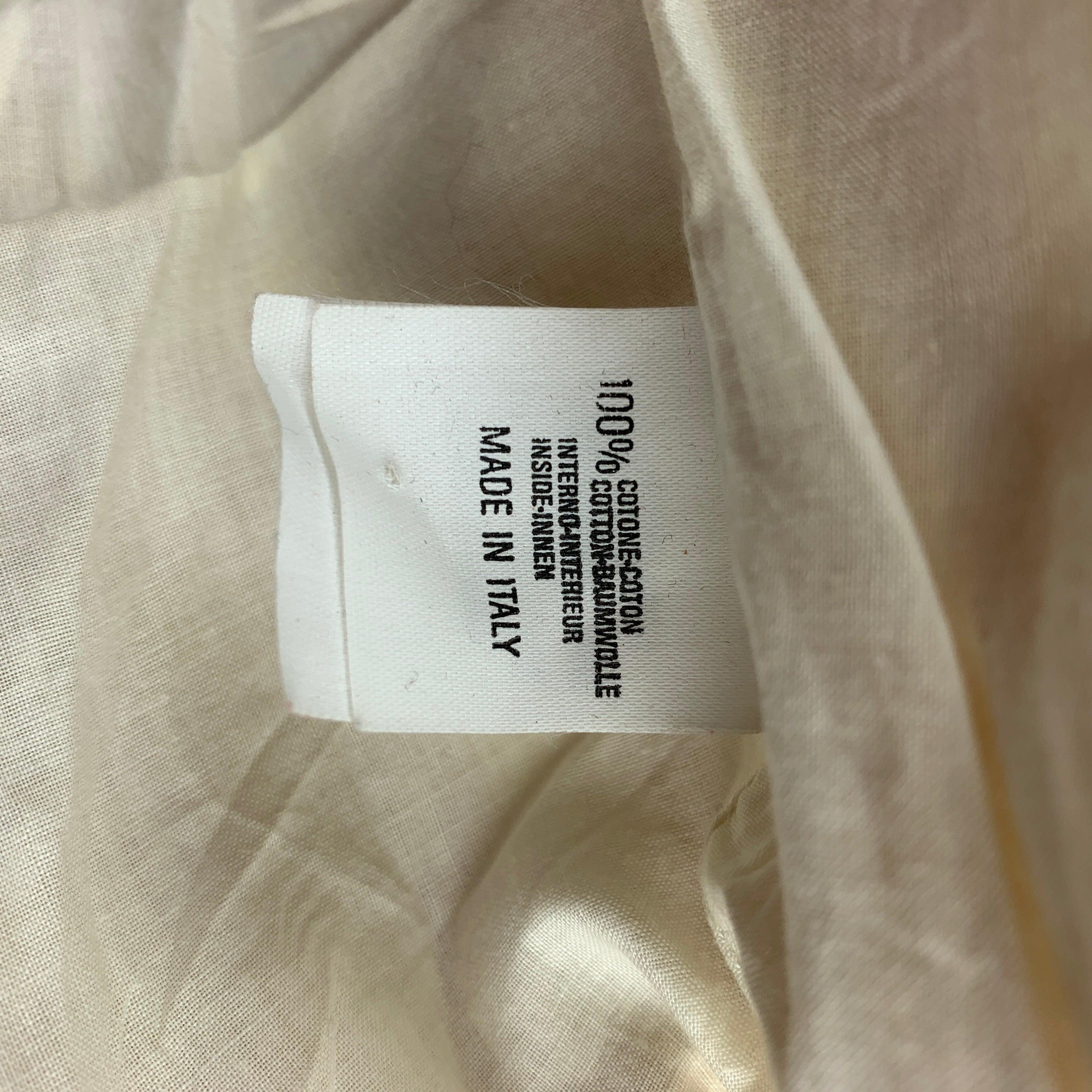 VIVIENNE WESTWOOD Spring 1995 Yellow Red Linen / Cotton Size Vest Pant Suit Set For Sale 2