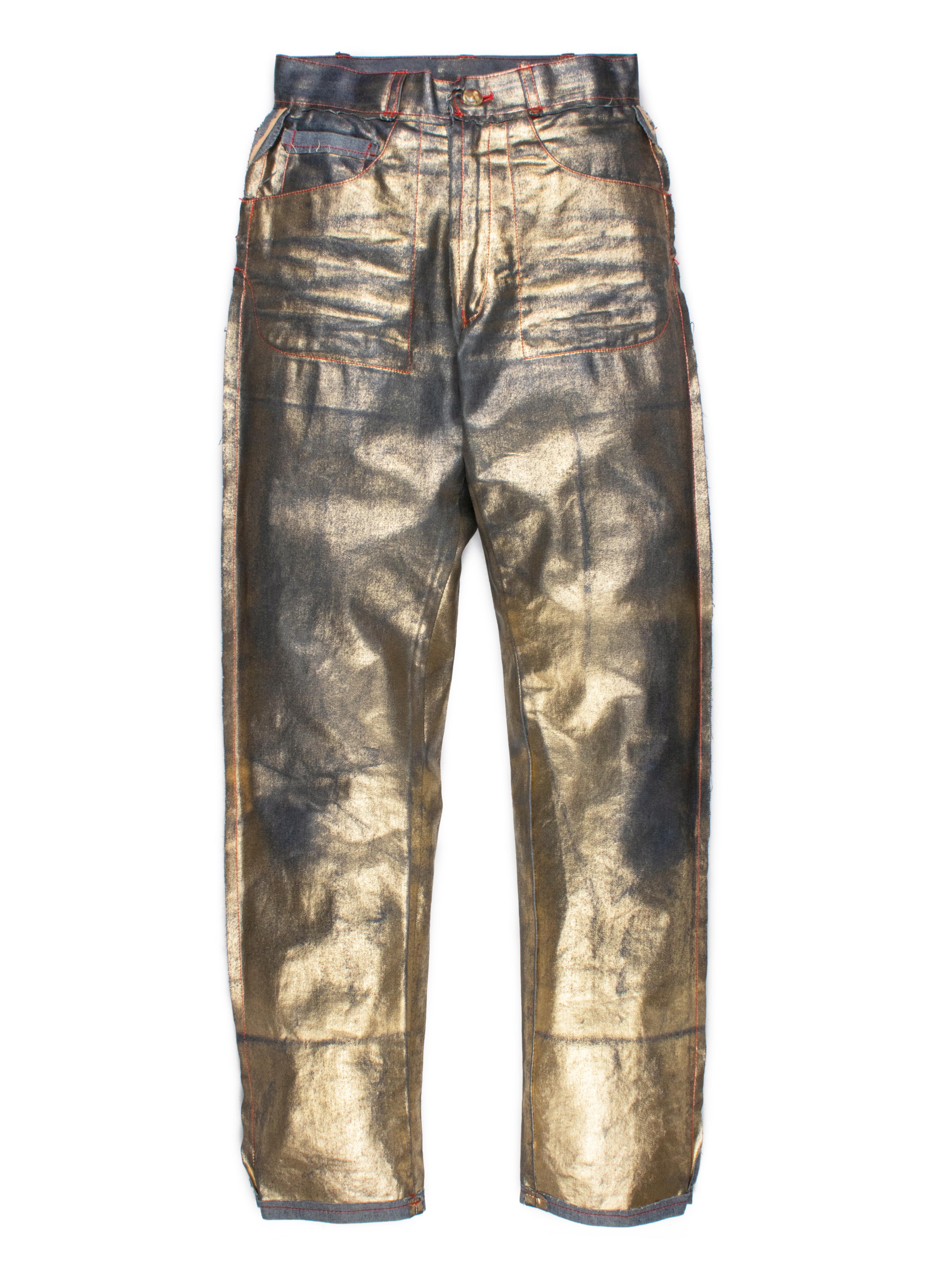 Brown Vivienne Westwood SS1993 Gold Denim Set
