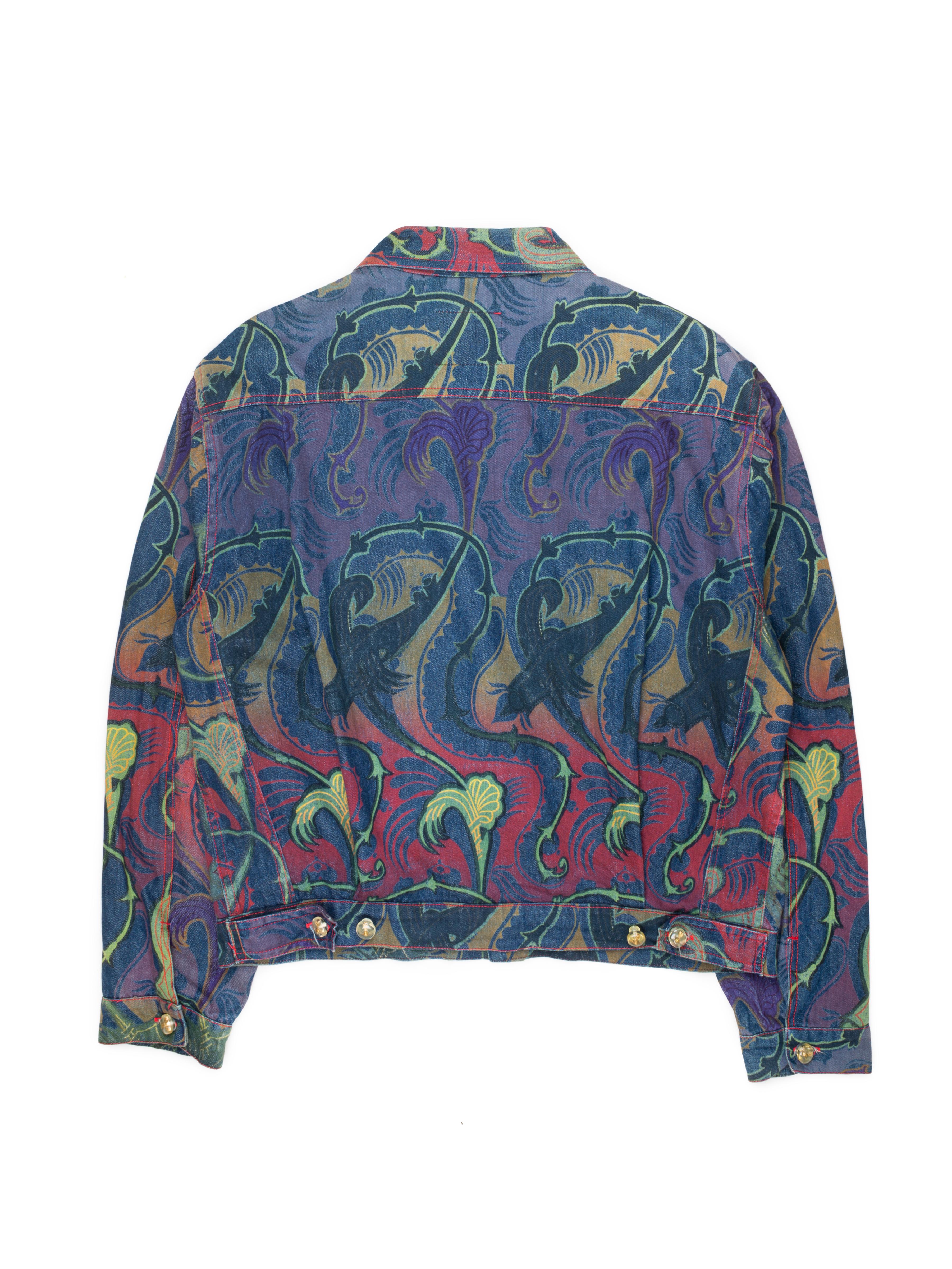 Vivienne Westwood SS1993 Paisley Trucker Jacket In Excellent Condition In Beverly Hills, CA