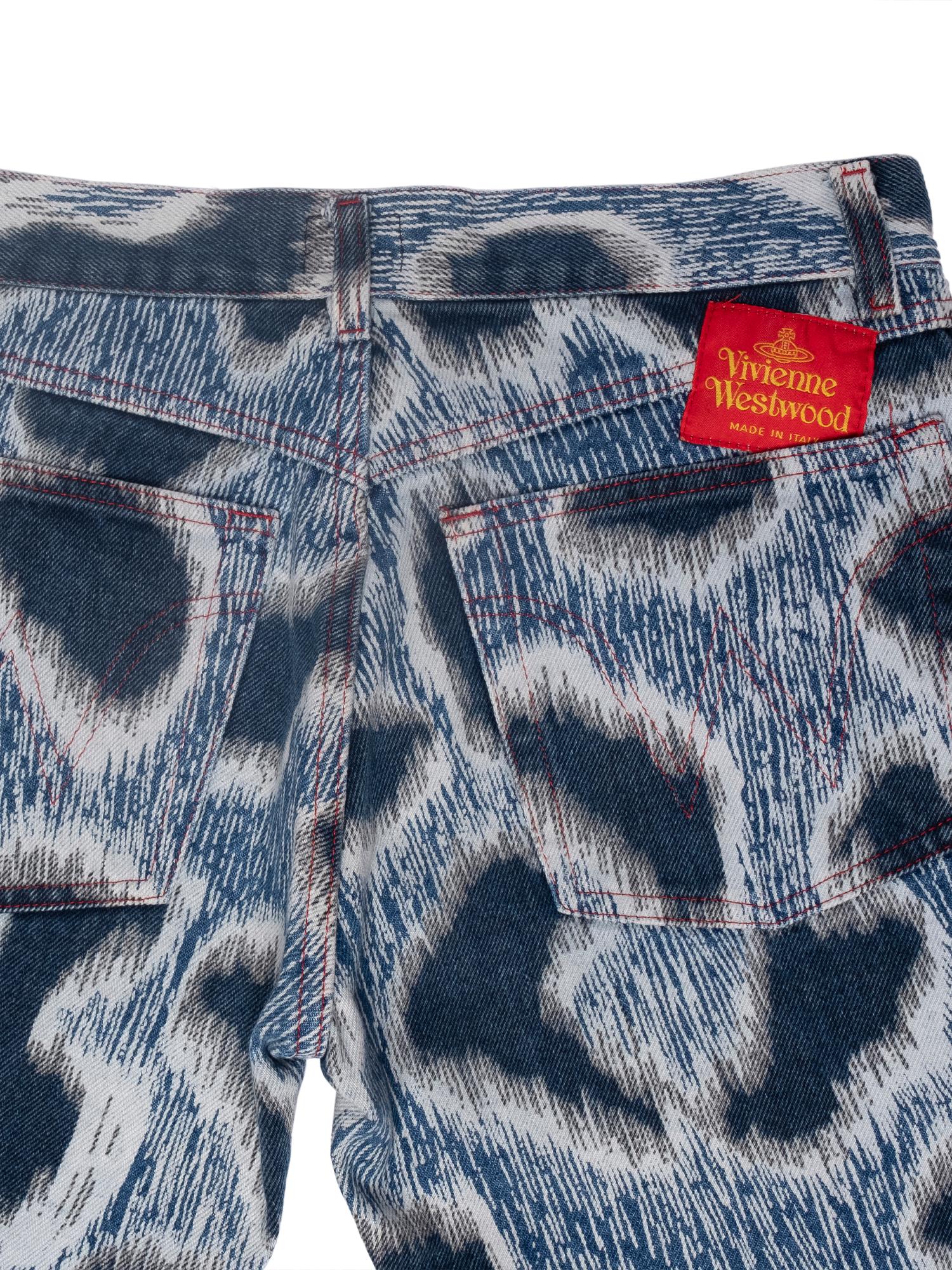 Gray Vivienne Westwood SS1994 Leopard Jeans