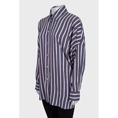 Vivienne Westwood Striped Oversize Viscose Blend Shirt Sz.42/M