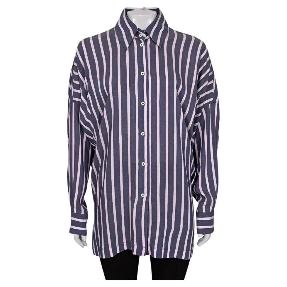 Vivienne Westwood Camicia oversize a righe in misto viscosa Sz.42/M