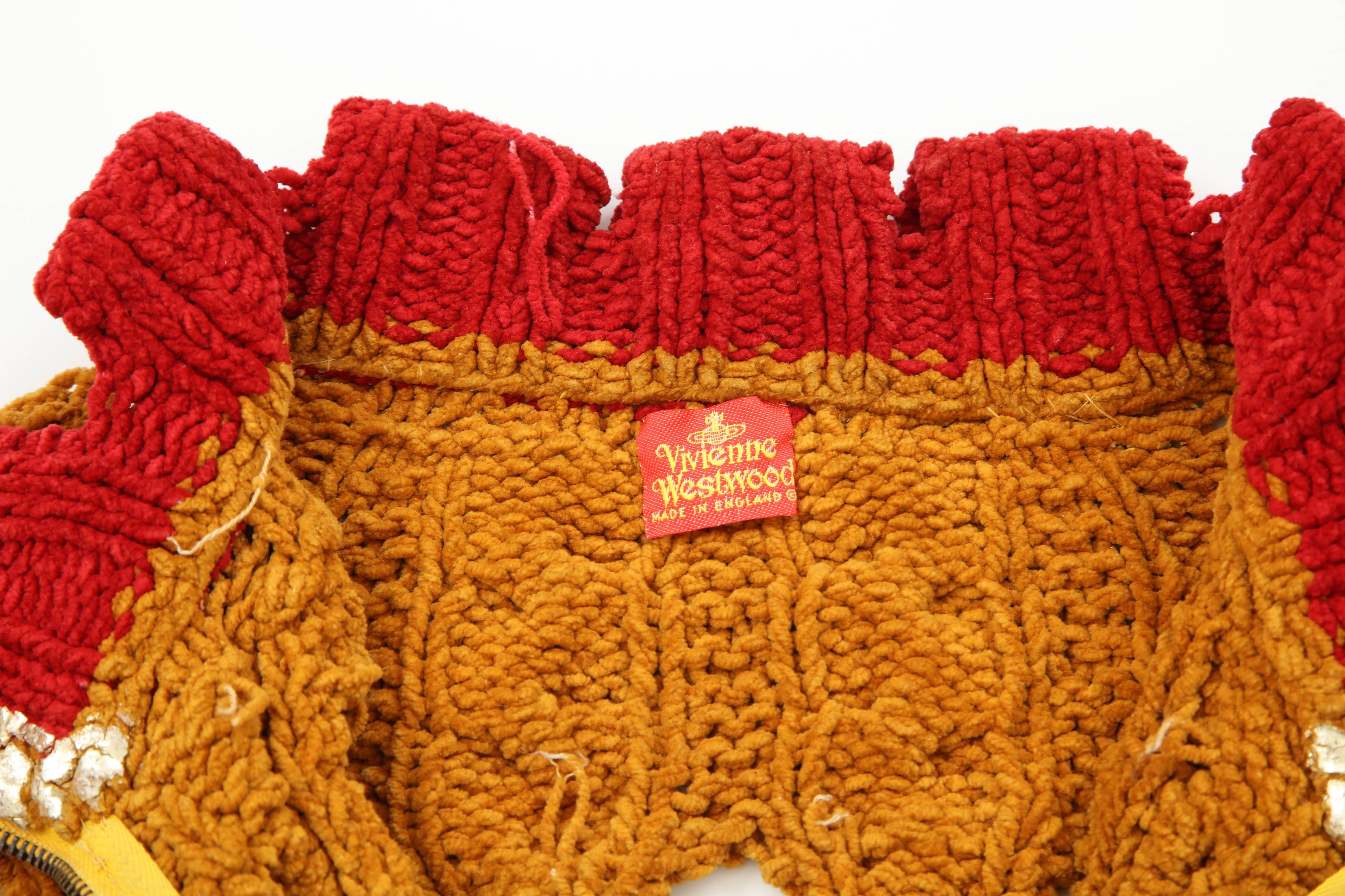 Cardigan super raro di Vivienne Westwood con taglio e taglio a fessura in vendita 1