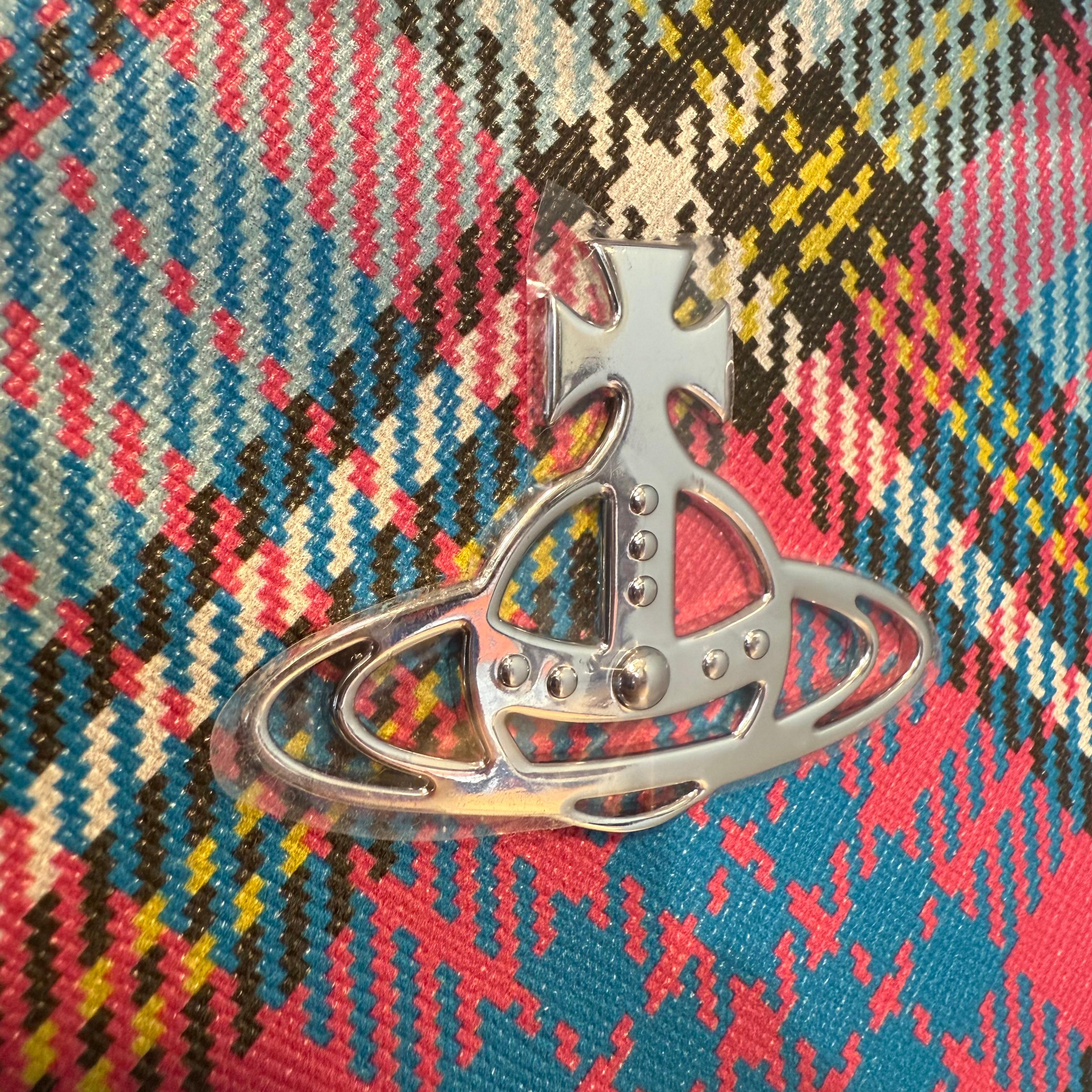 Vivienne Westwood Tartan Tragetasche mit Kordelzug Damen im Angebot