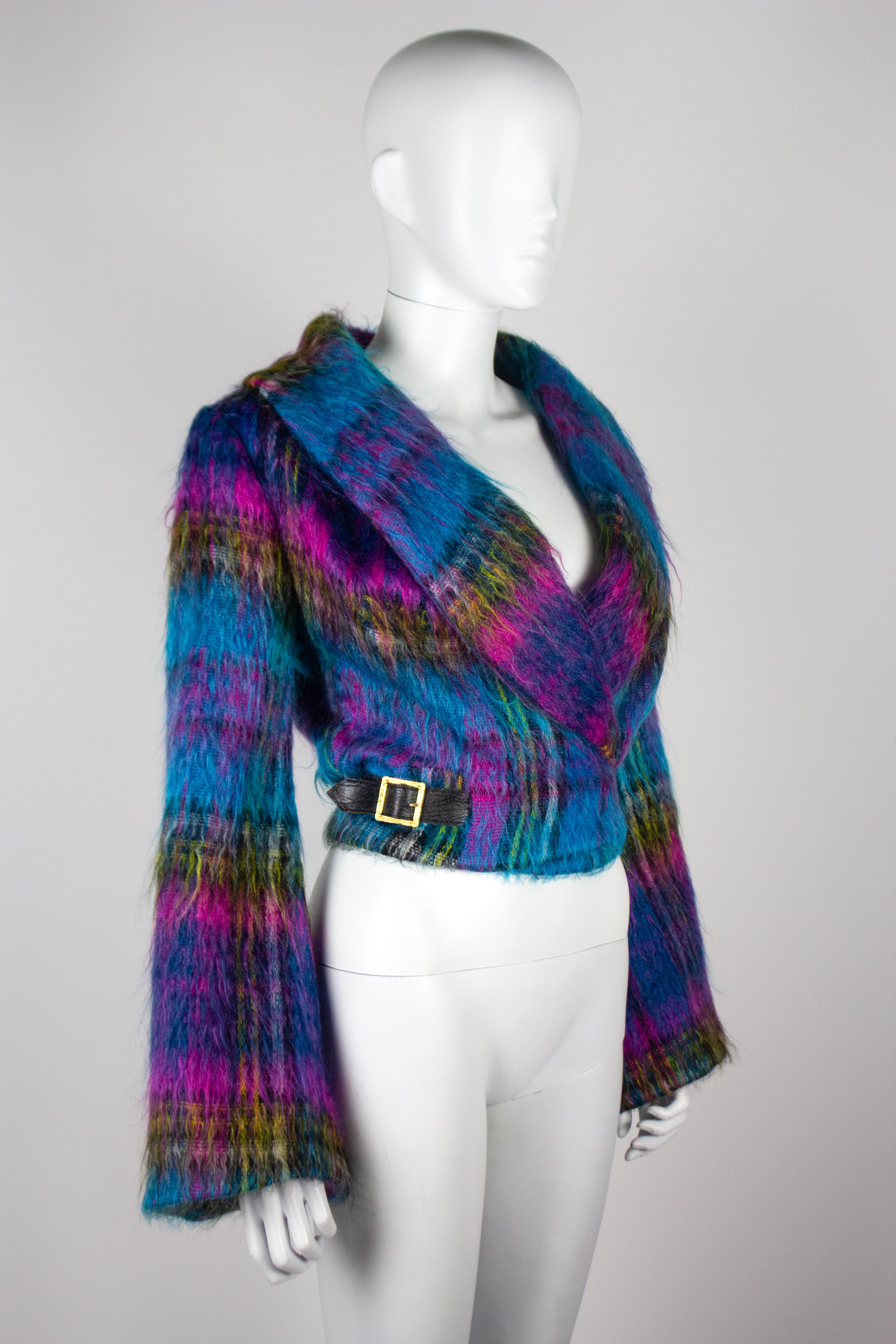 Schottenkaro-Jacke aus Mohair von Vivienne Westwood, aus der Herbst/Winter-Kollektion 1993 