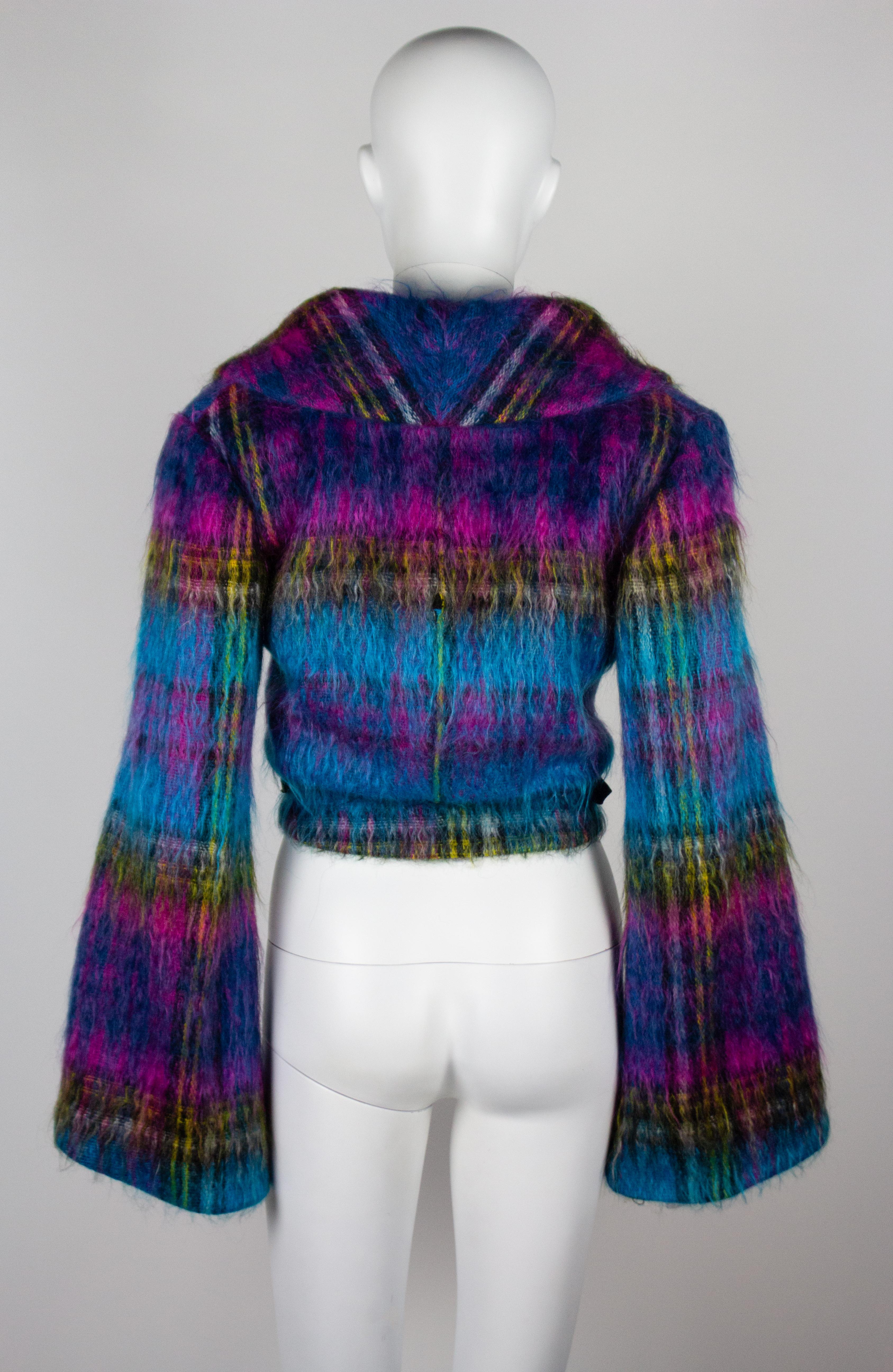 Vivienne Westwood Tartan Mohair Cropped Jacket, F/W 1993 In Excellent Condition For Sale In Norwich, GB