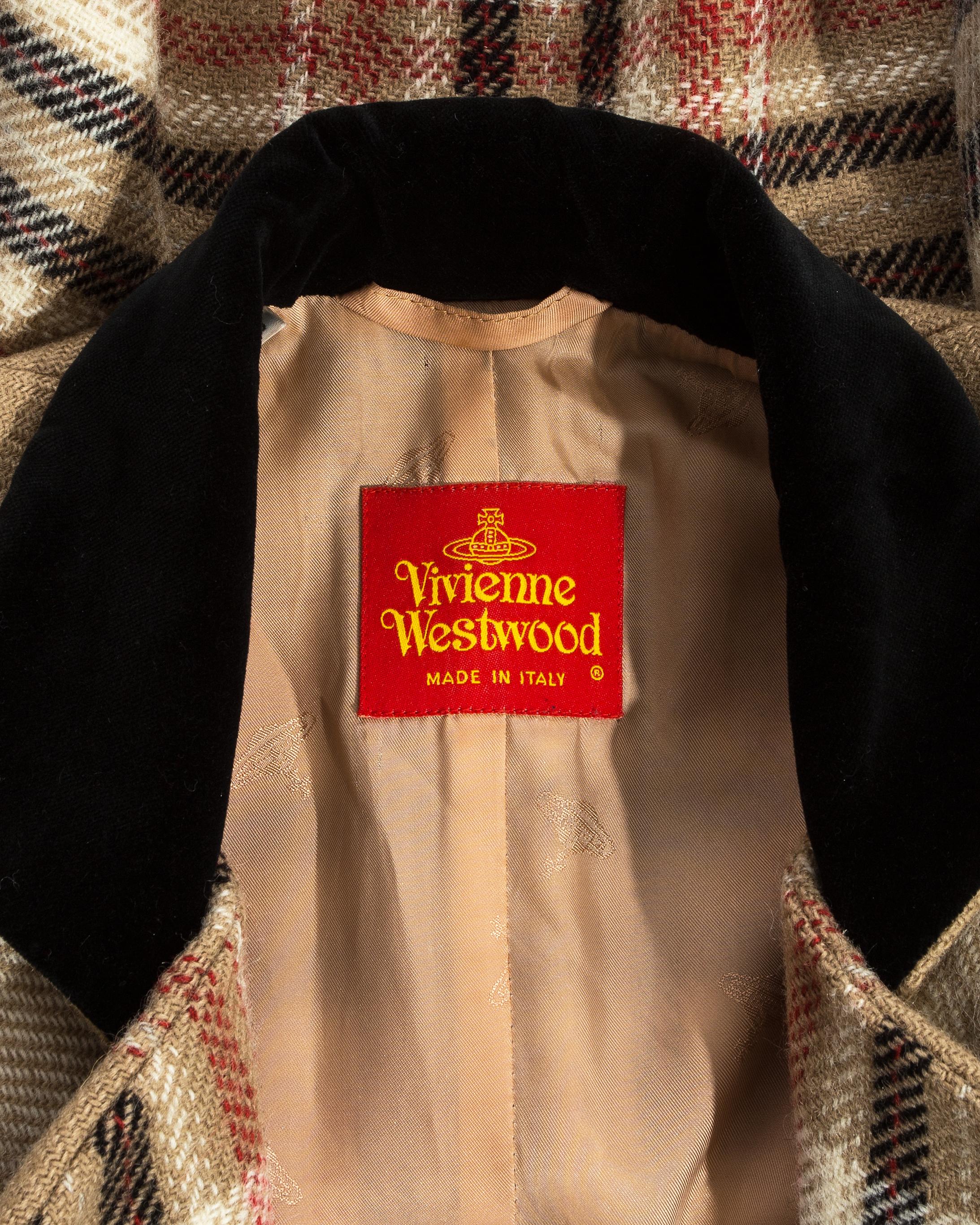 Vivienne Westwood tartan wool bustled skirt suit, c. 1993 3