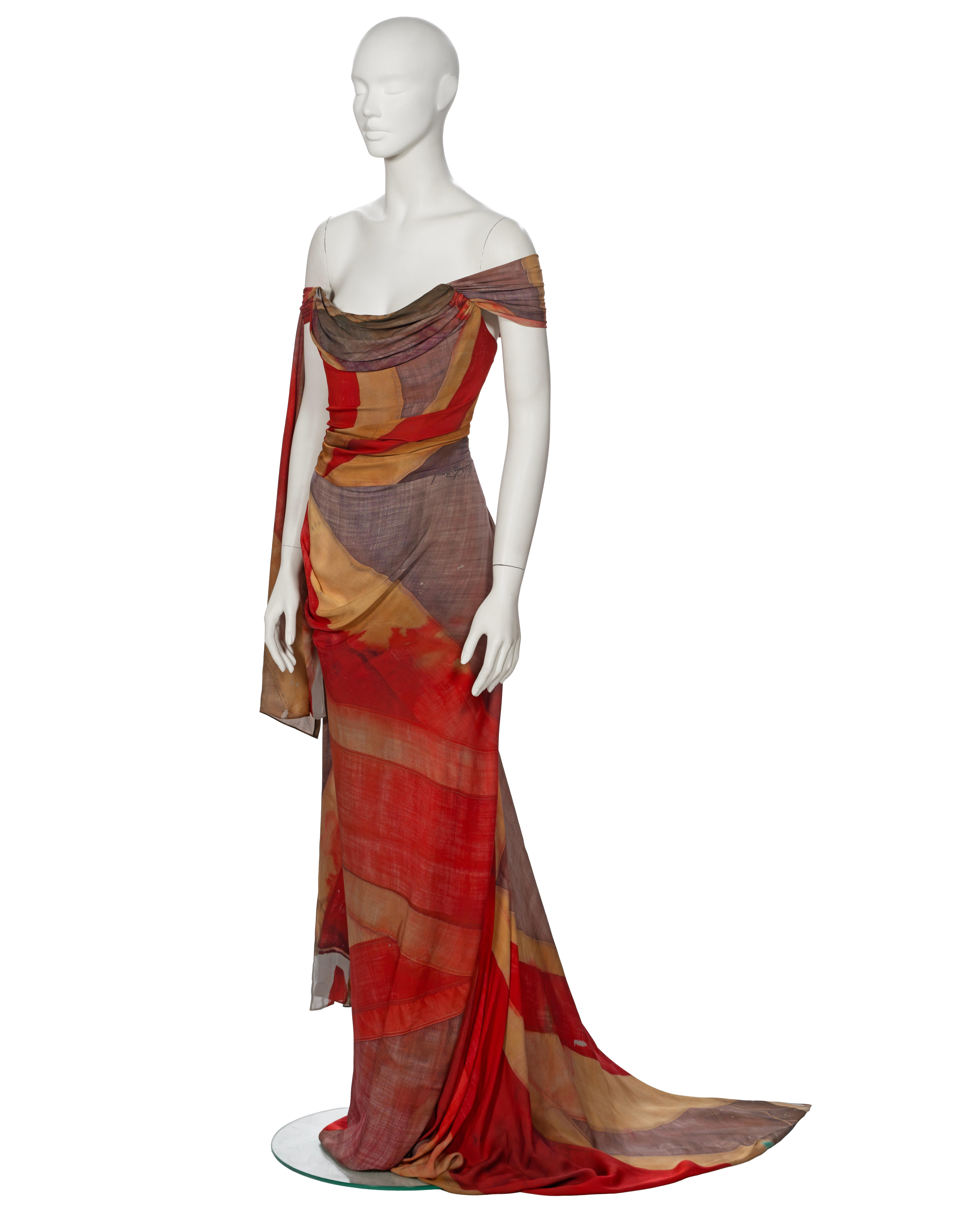 Vivienne Westwood The Queen's Diamond Jubilee Corseted Draped Silk Dress, 2012 For Sale 10
