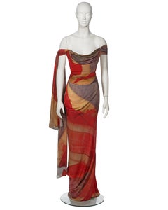 Vivienne Westwood The Queen's Diamond Jubilee Corseted Draped Silk Dress, 2012
