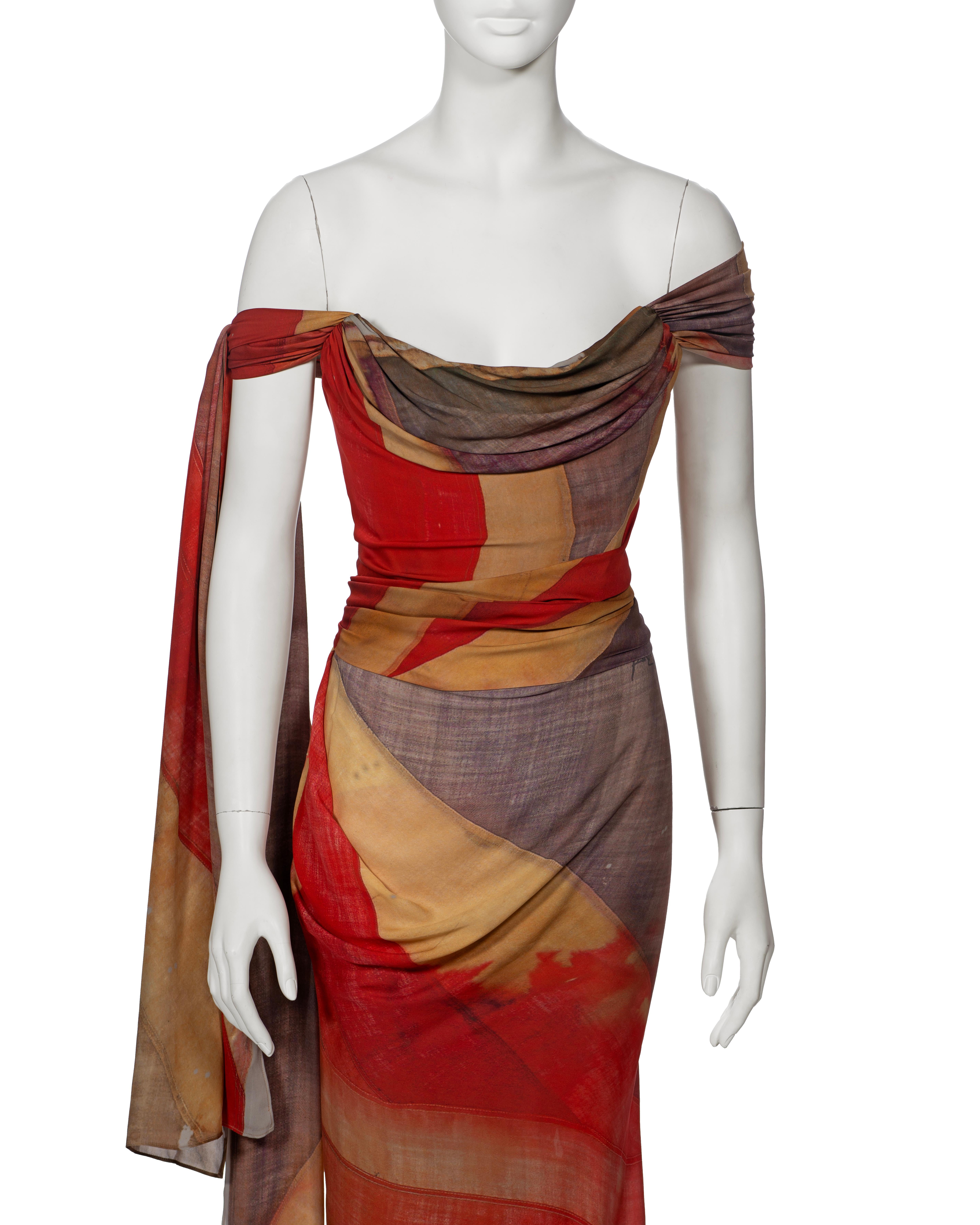 Vivienne Westwood The Queen's Diamond Jubilee Corseted Draped Silk Dress, 2012 In Excellent Condition For Sale In London, GB
