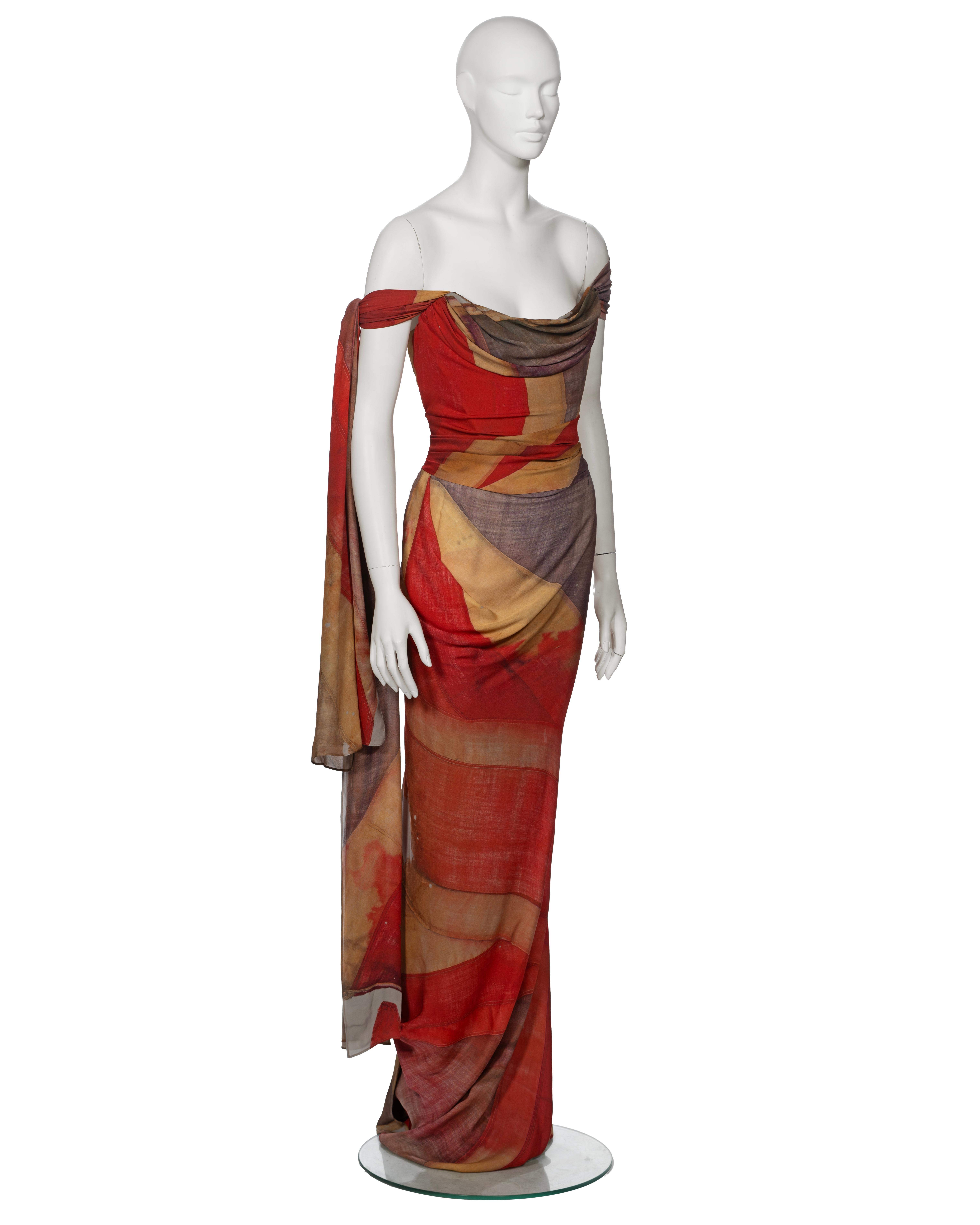 Vivienne Westwood The Queen's Diamond Jubilee Corseted Draped Silk Dress, 2012 For Sale 3