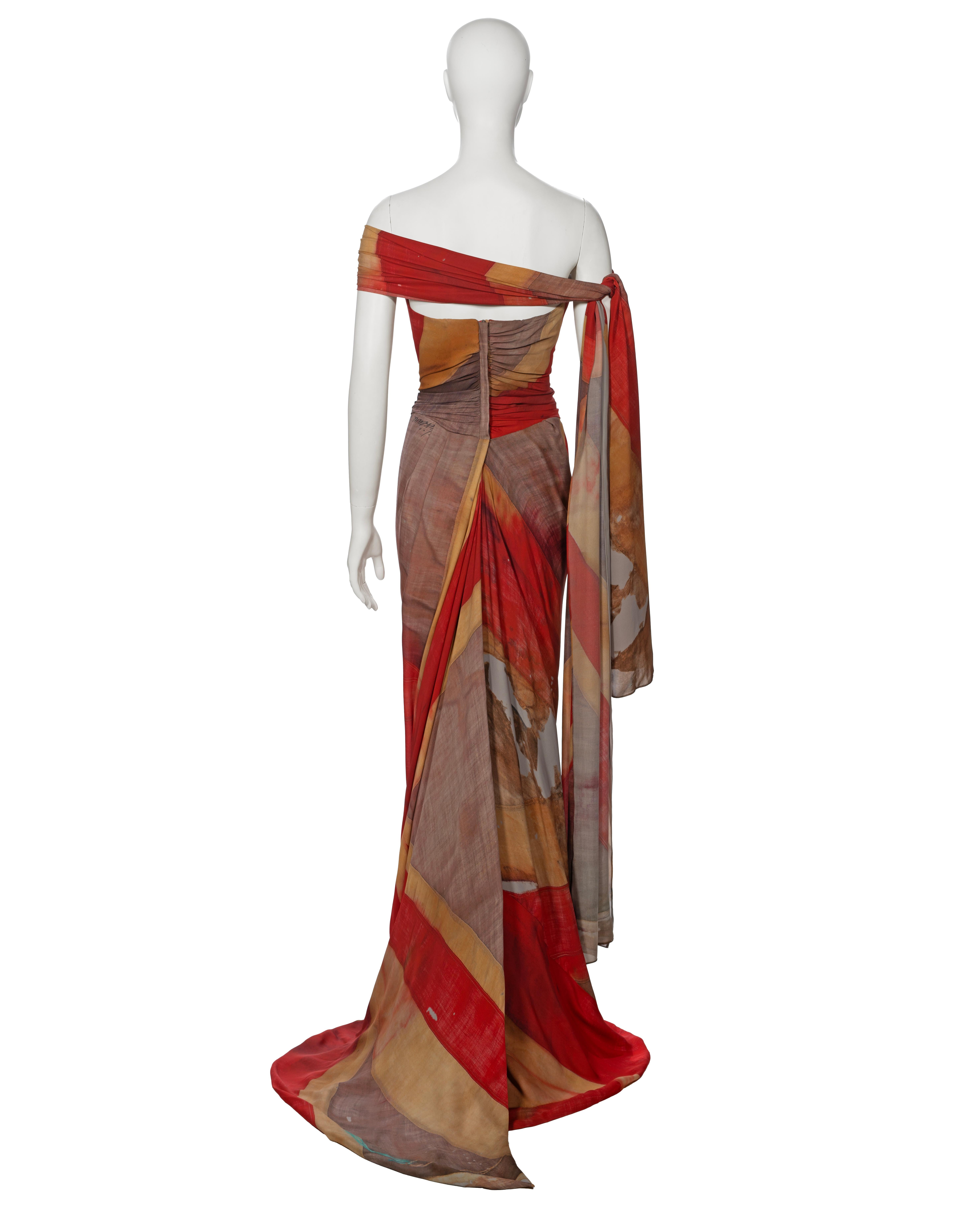 Vivienne Westwood The Queen's Diamond Jubilee Corseted Draped Silk Dress, 2012 For Sale 5