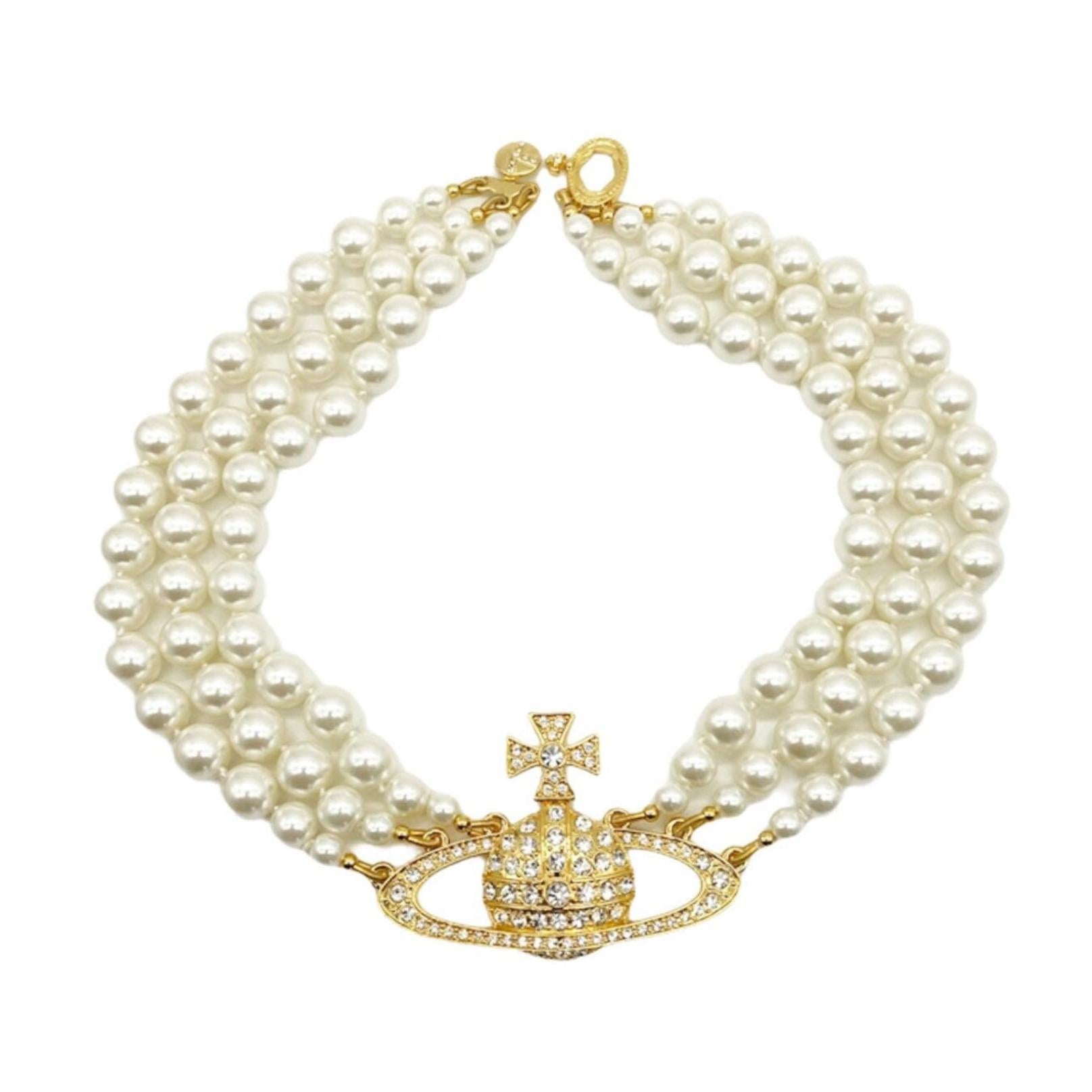 vivienne westwood triple pearl necklace