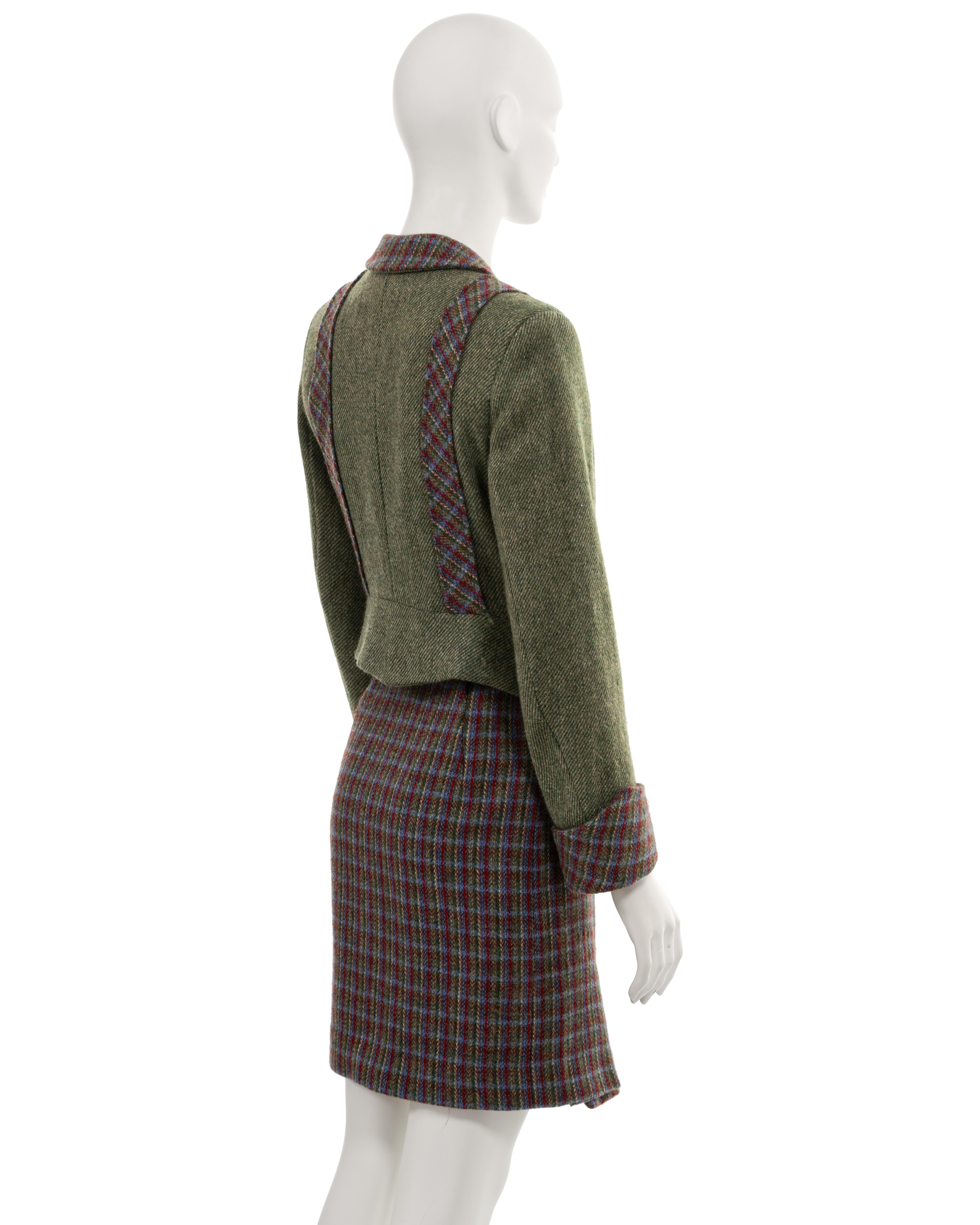 Vivienne Westwood 'Time Machine' tartan wool skirt suit, fw 1988 For Sale 6