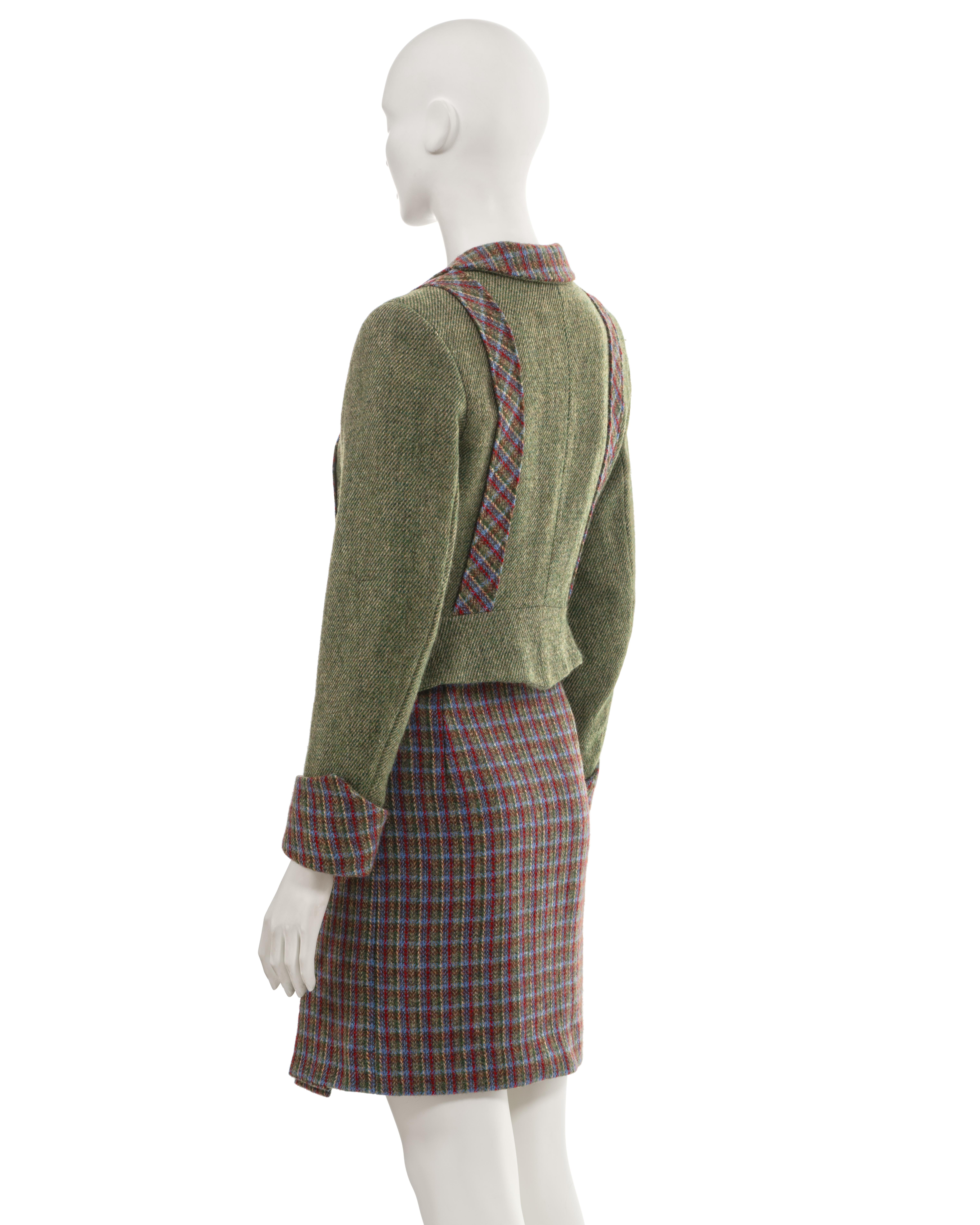 Vivienne Westwood 'Time Machine' tartan wool skirt suit, fw 1988 For Sale 9