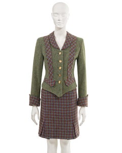 Vivienne Westwood 'Time Machine' tartan wool skirt suit, fw 1988