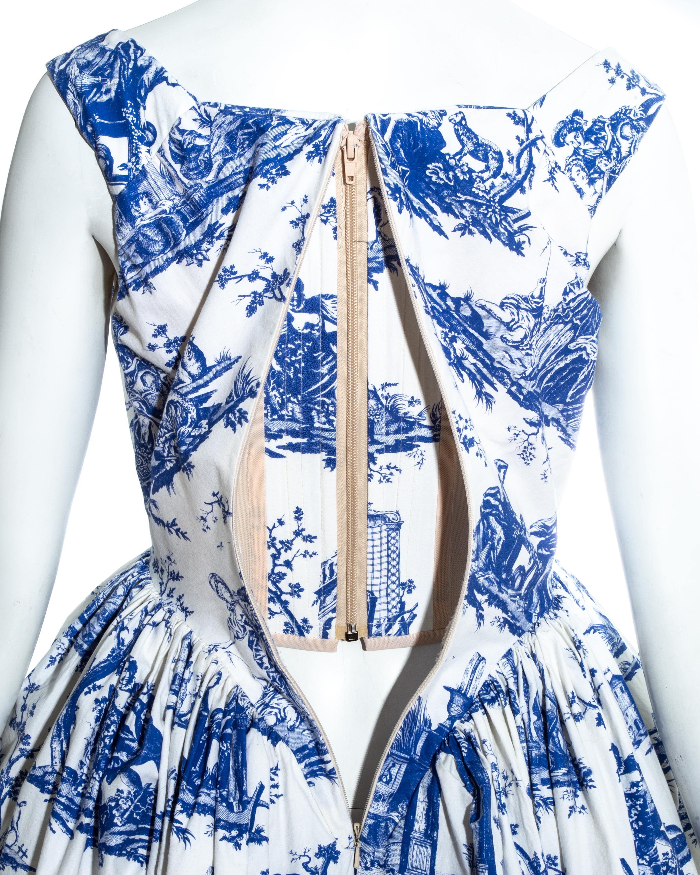 Vivienne Westwood Toile De Jouy Corseted Dress With Pannier Ss 1996 At 