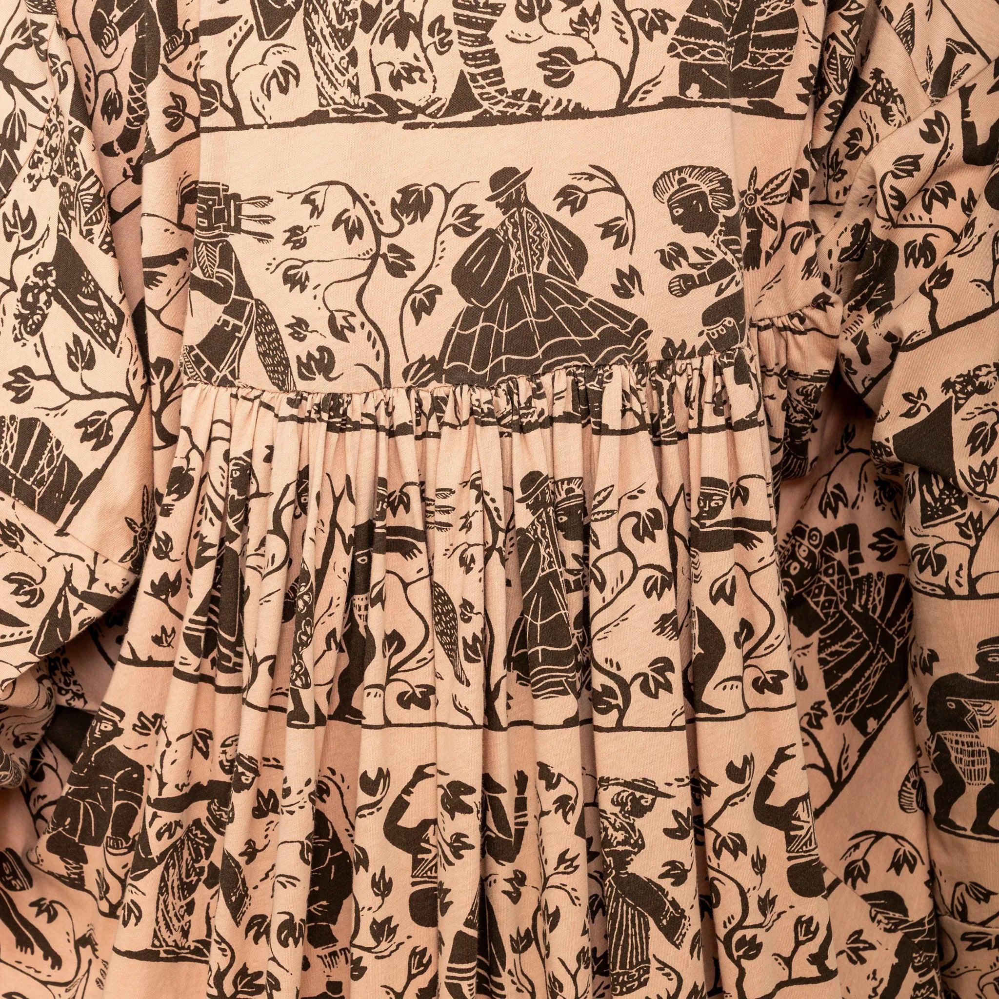 Robe longue à imprimé tribal de Vivienne Westwood - Années 10 en vente 3