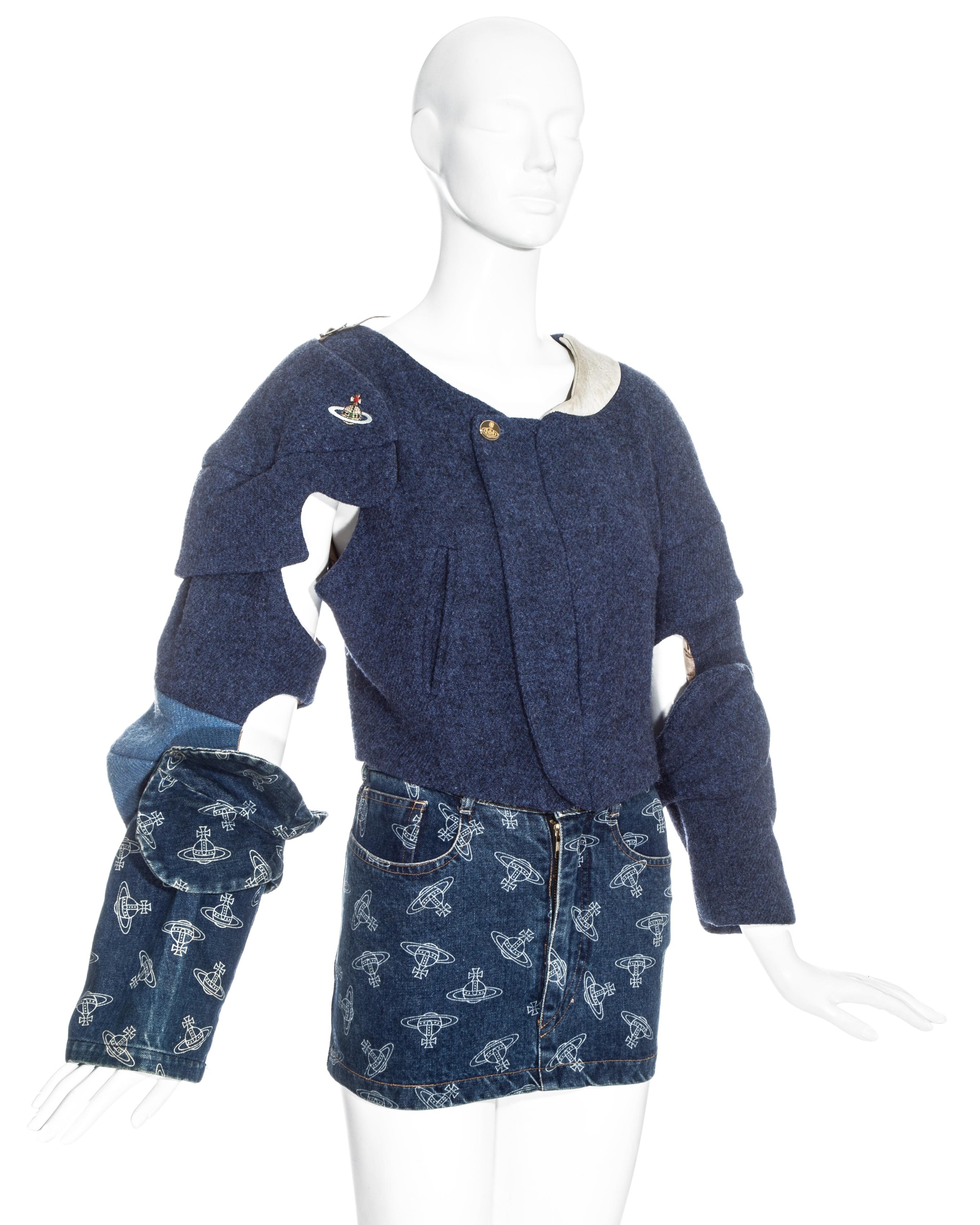 vivienne westwood denim mini skirt