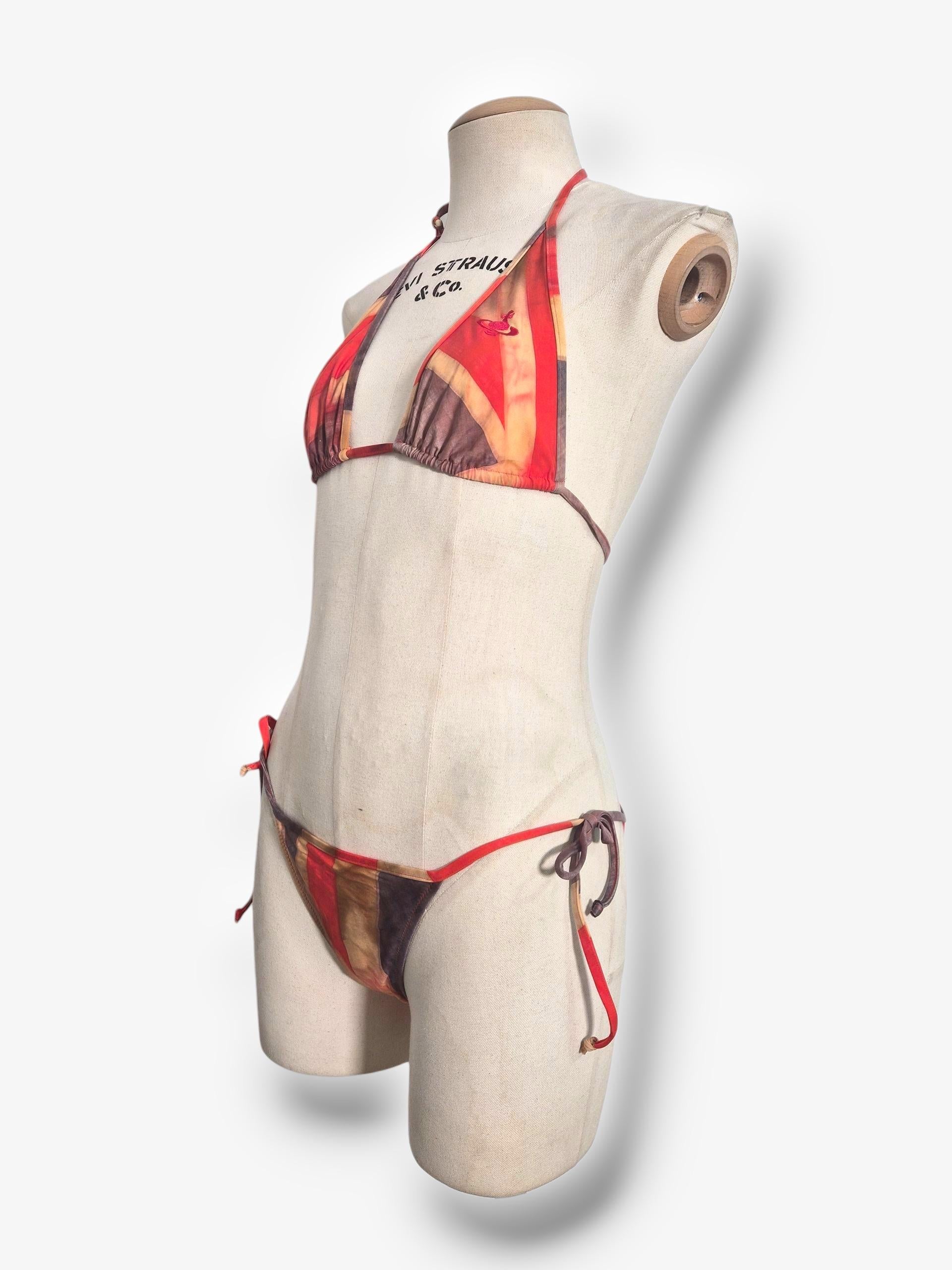 Beige Bikini Union Jack di Vivienne Westwood, Deadstock circa 2012 in vendita
