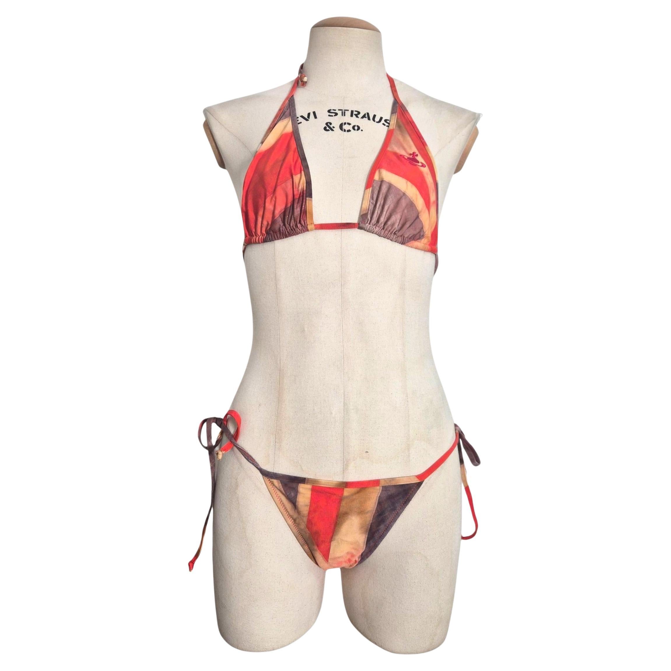 Vivienne Westwood Union Jack Bikini, Deadstock circa 2012